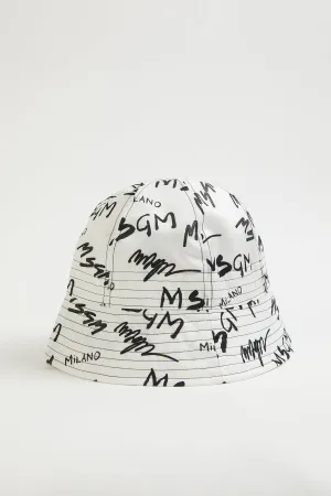 LOGO-PRINT BUCKET HAT