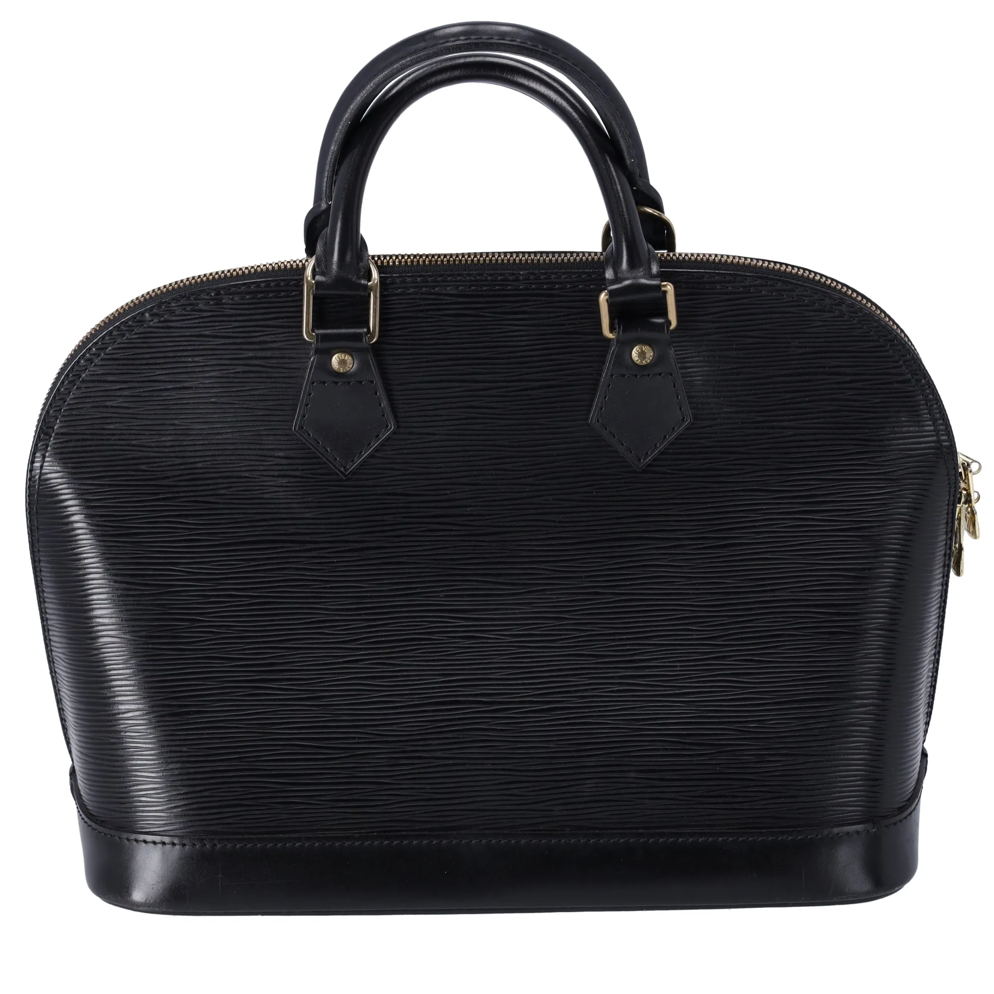 Louis Vuitton Alma Epi Dome Satchel Handbag M52142 Noir Black