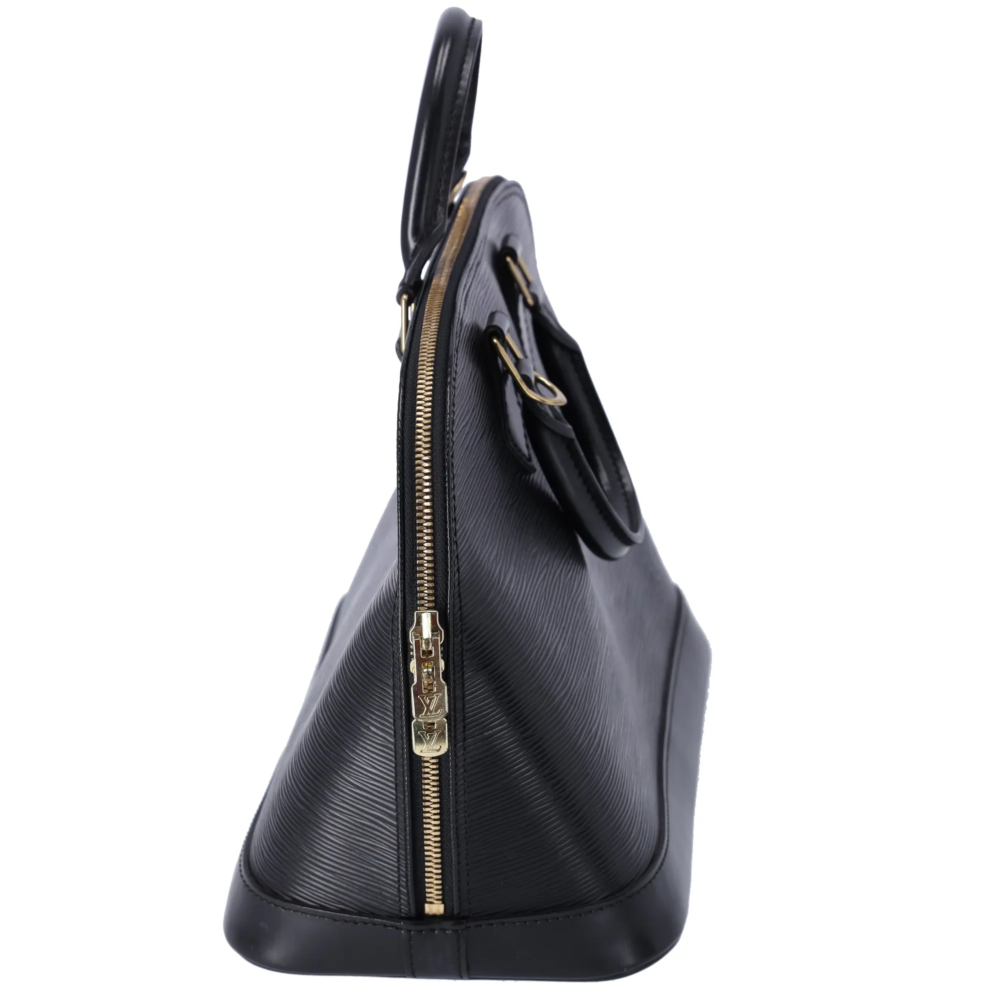 Louis Vuitton Alma Epi Dome Satchel Handbag M52142 Noir Black