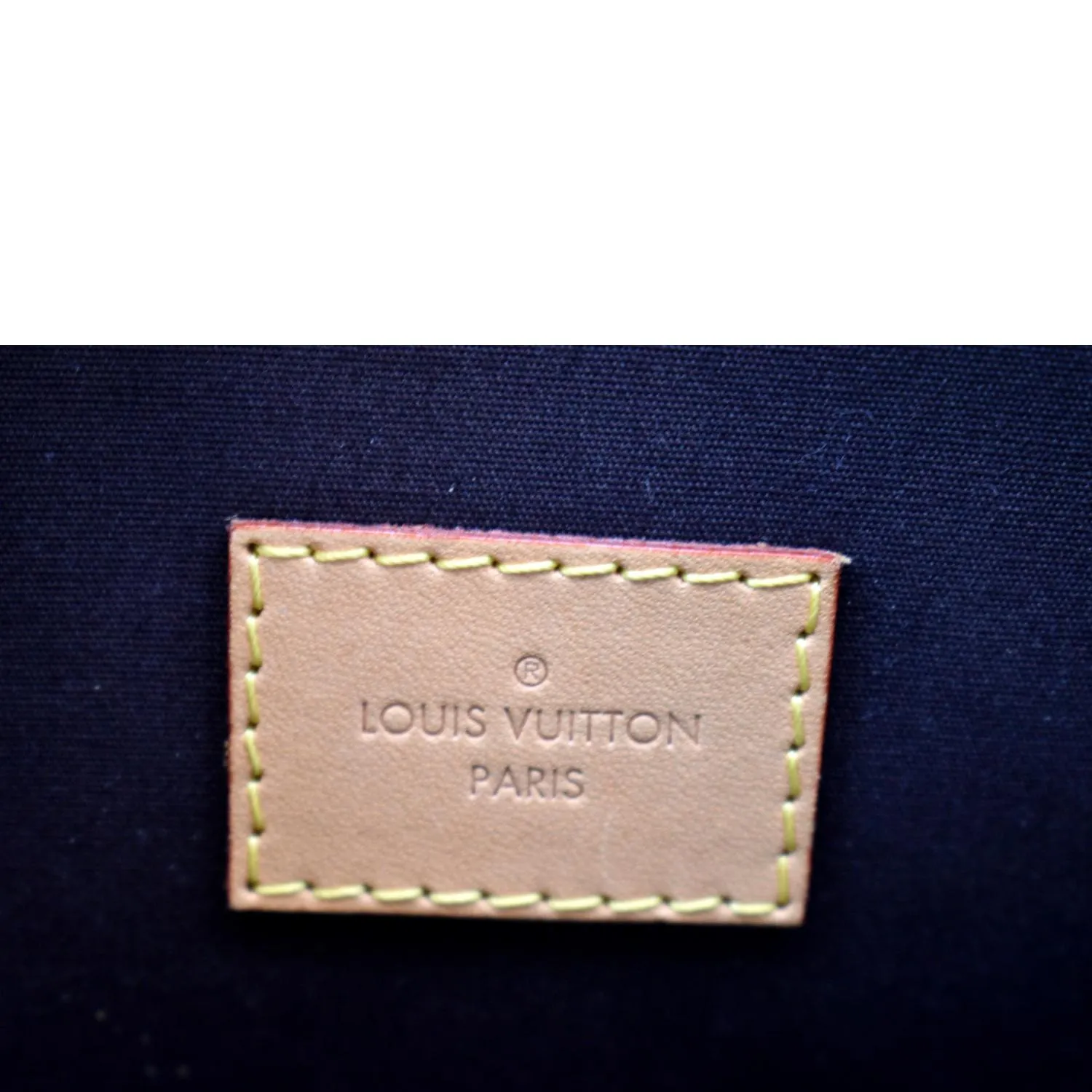 LOUIS VUITTON Alma GM Monogram Vernis Leather Satchel Bag Burgundy