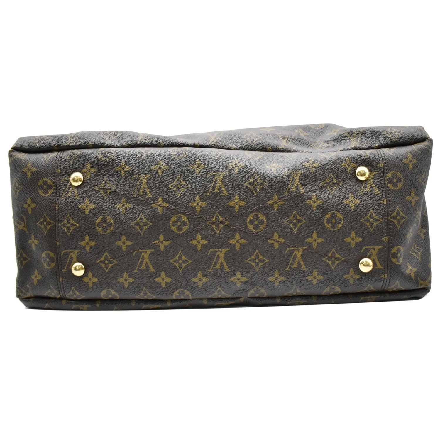 LOUIS VUITTON Artsy GM Monogram Canvas Hobo Bag Brown
