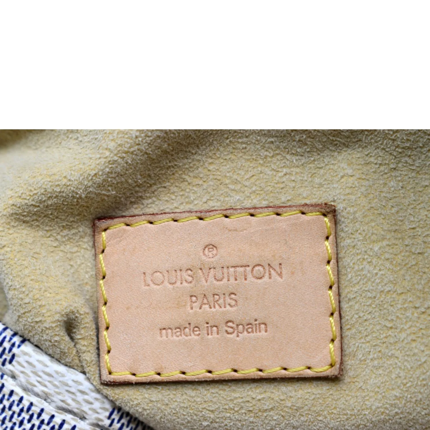 LOUIS VUITTON Artsy MM Damier Azur Hobo Bag White