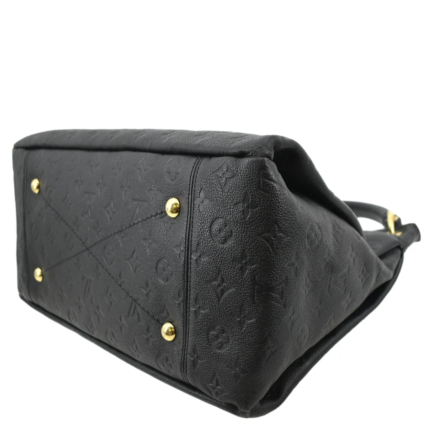 LOUIS VUITTON Artsy MM Empreinte Leather Hobo Bag Black