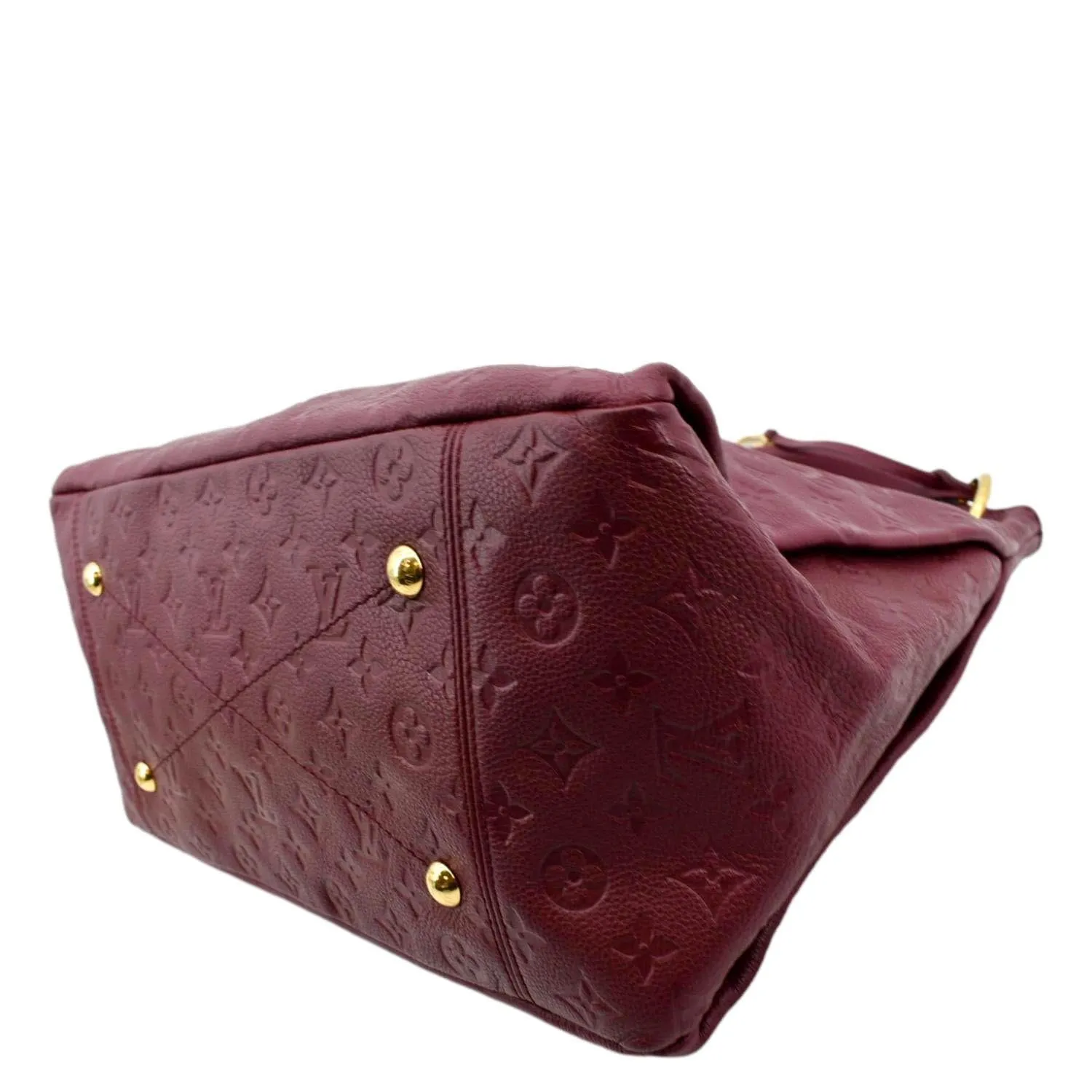 LOUIS VUITTON Artsy MM Empreinte Leather Hobo Bag Plum
