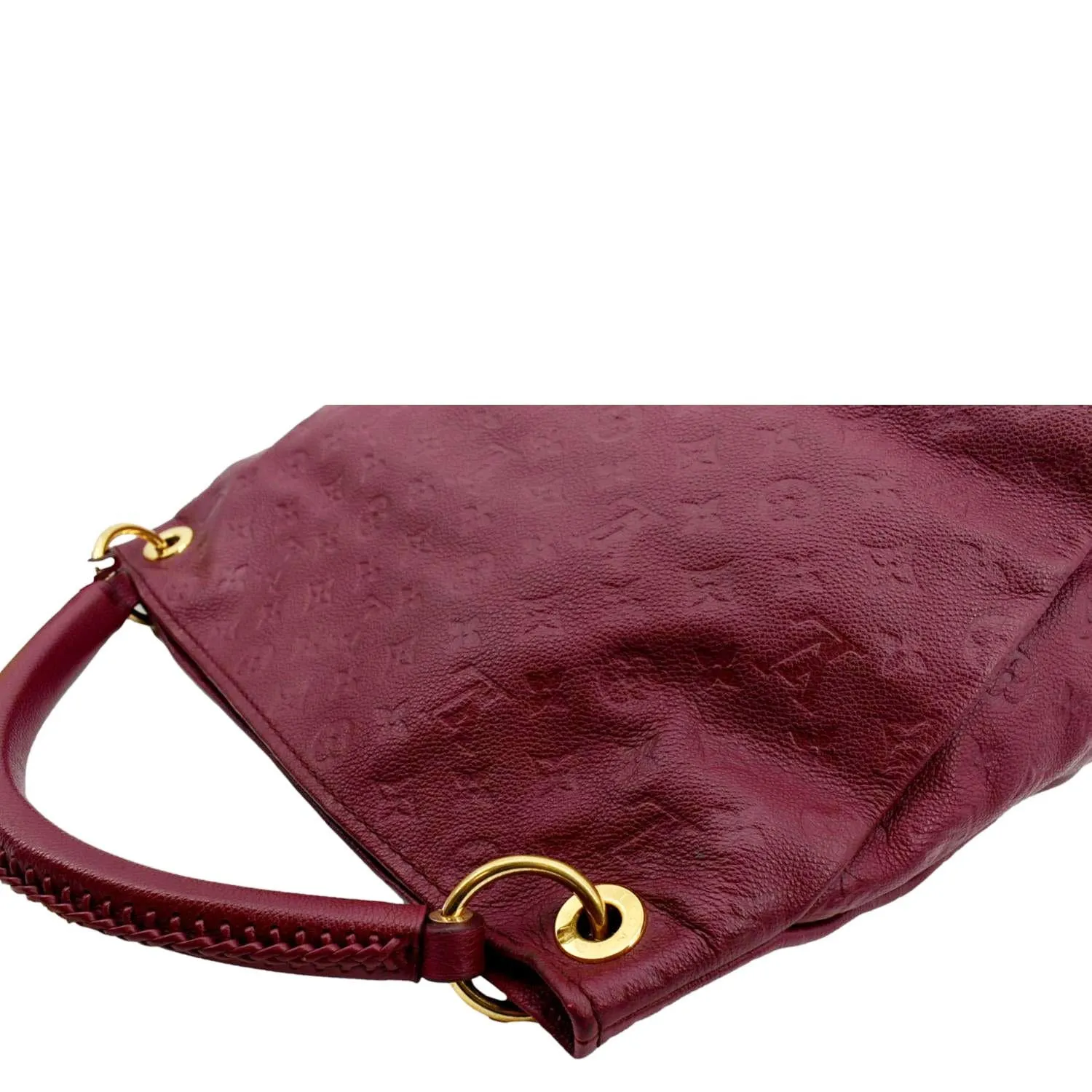 LOUIS VUITTON Artsy MM Empreinte Leather Hobo Bag Plum
