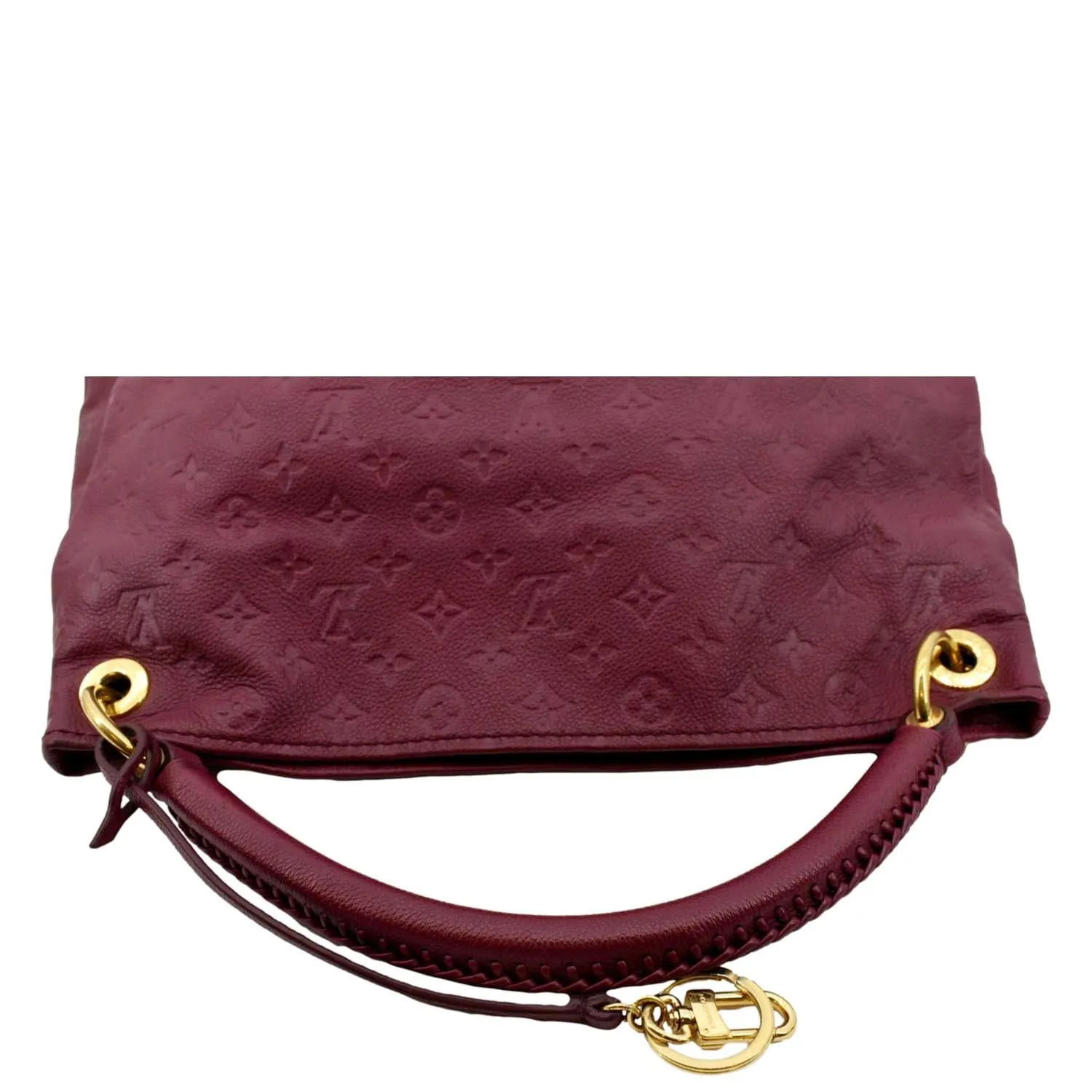 LOUIS VUITTON Artsy MM Empreinte Leather Hobo Bag Plum