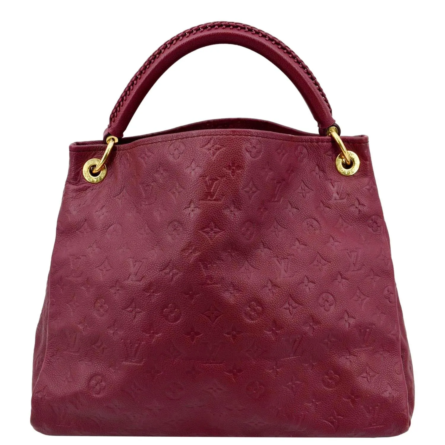 LOUIS VUITTON Artsy MM Empreinte Leather Hobo Bag Plum