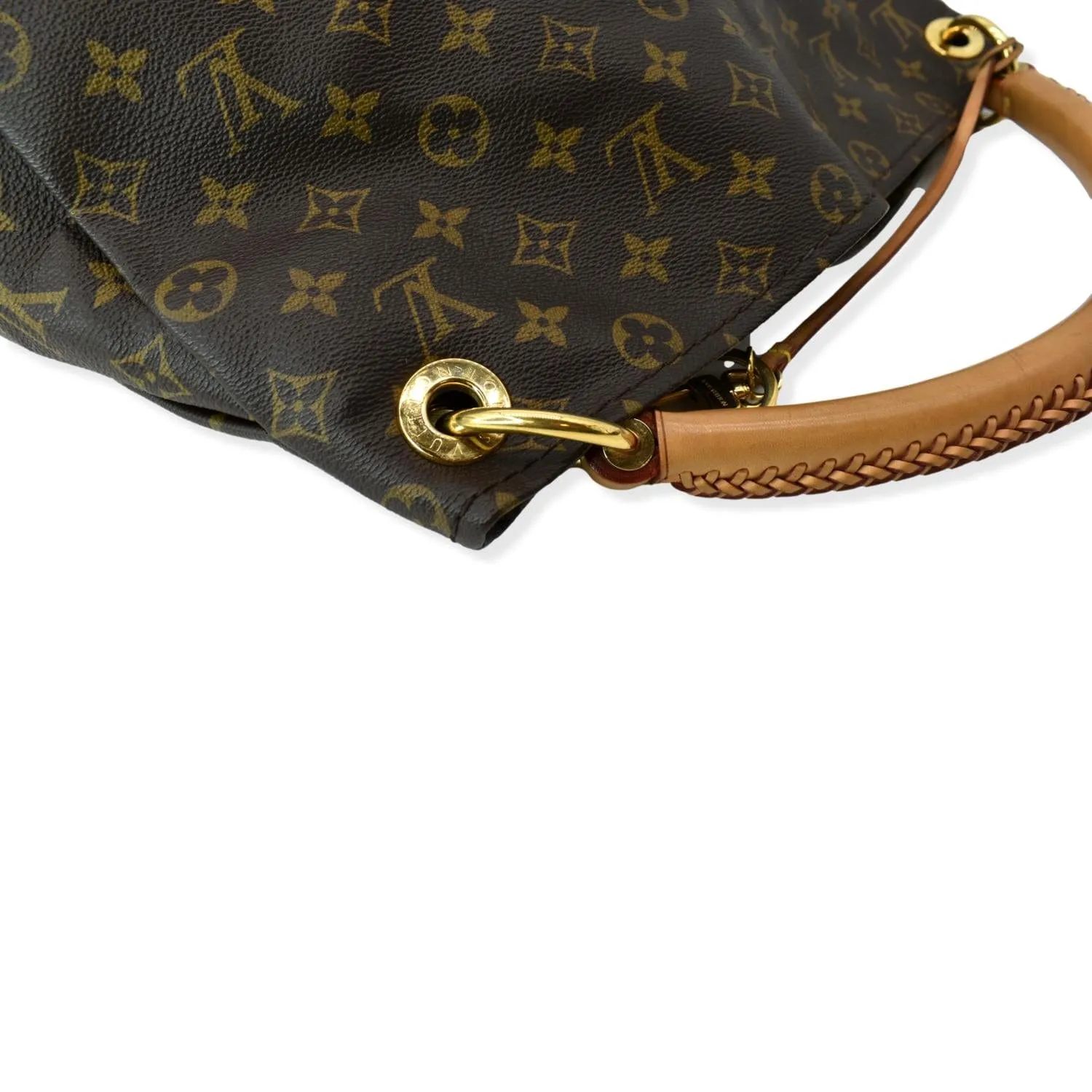LOUIS VUITTON  Artsy MM Monogram Canvas Hobo Bag Brown