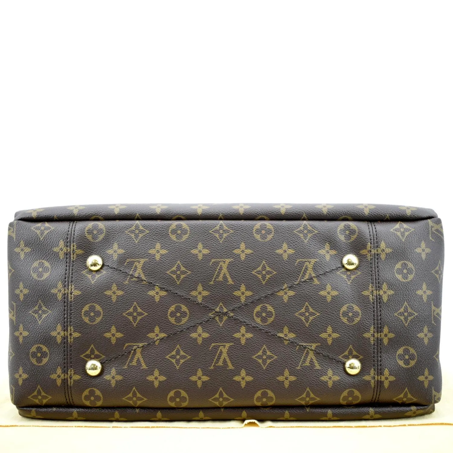 LOUIS VUITTON Artsy MM Monogram Canvas Hobo Bag Brown