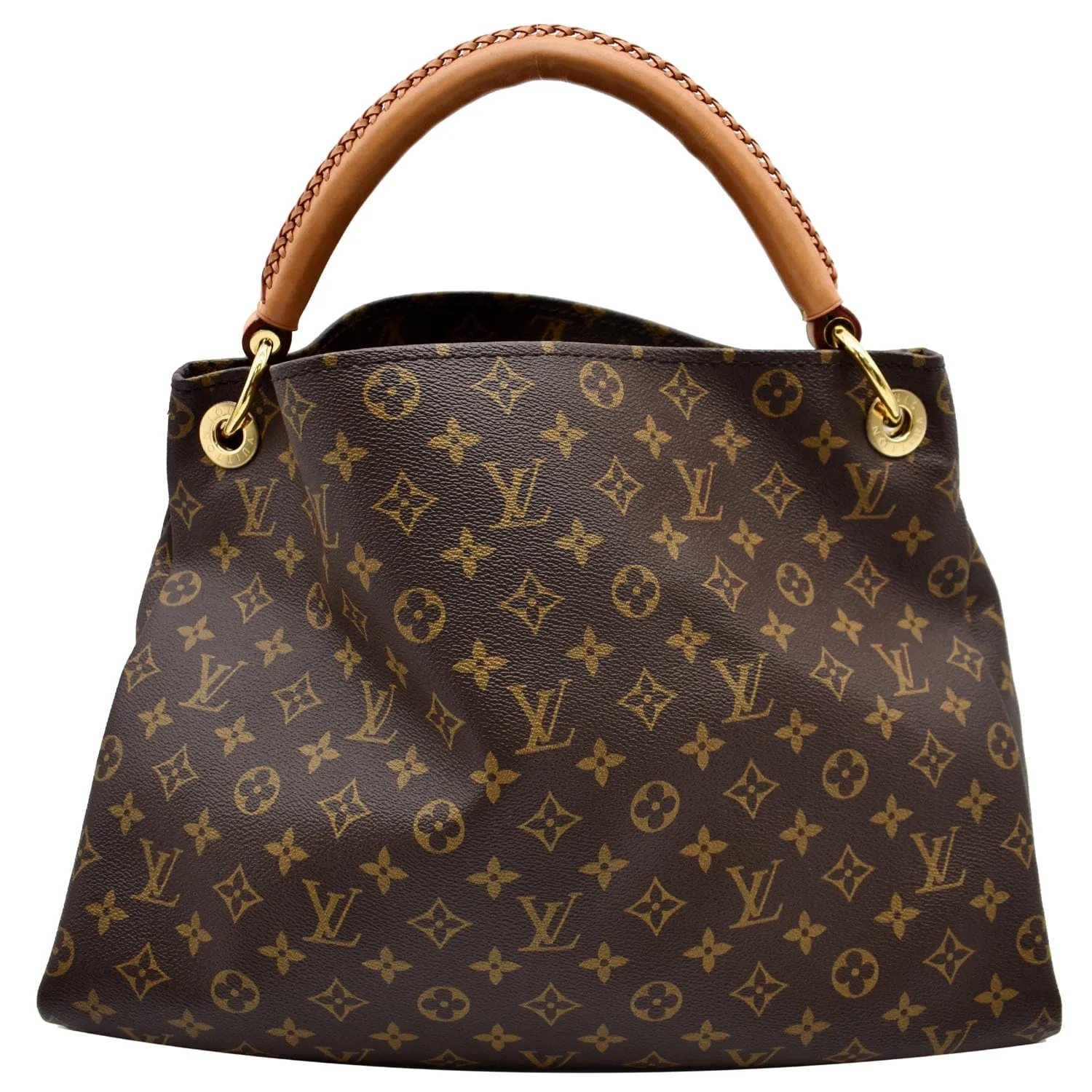 LOUIS VUITTON Artsy MM Monogram Canvas Hobo Bag Brown