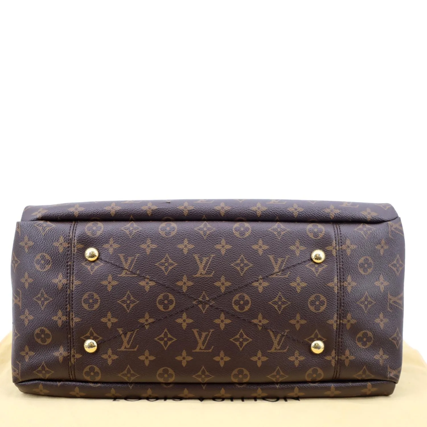 LOUIS VUITTON Artsy MM Monogram Canvas Hobo Bag Brown