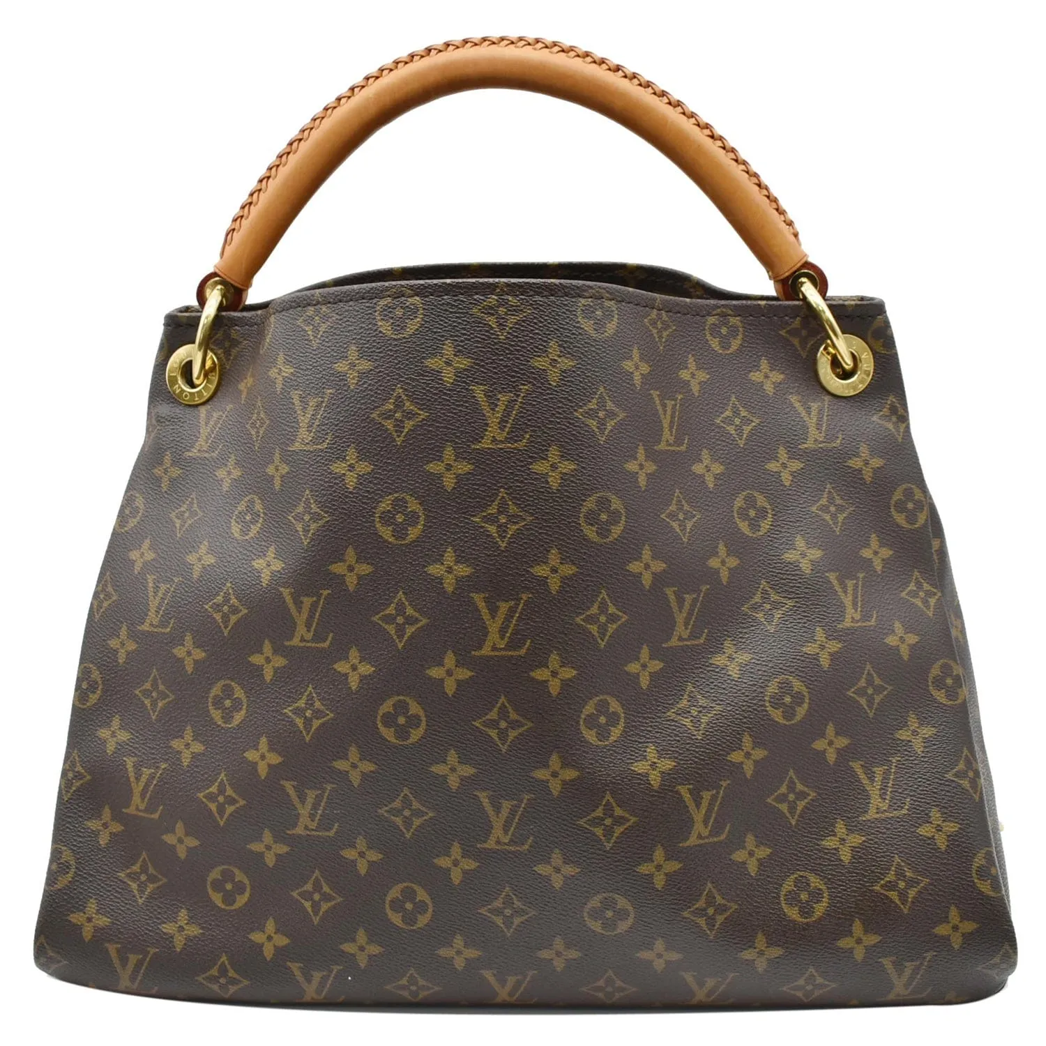 LOUIS VUITTON Artsy MM Monogram Canvas Hobo Bag Brown