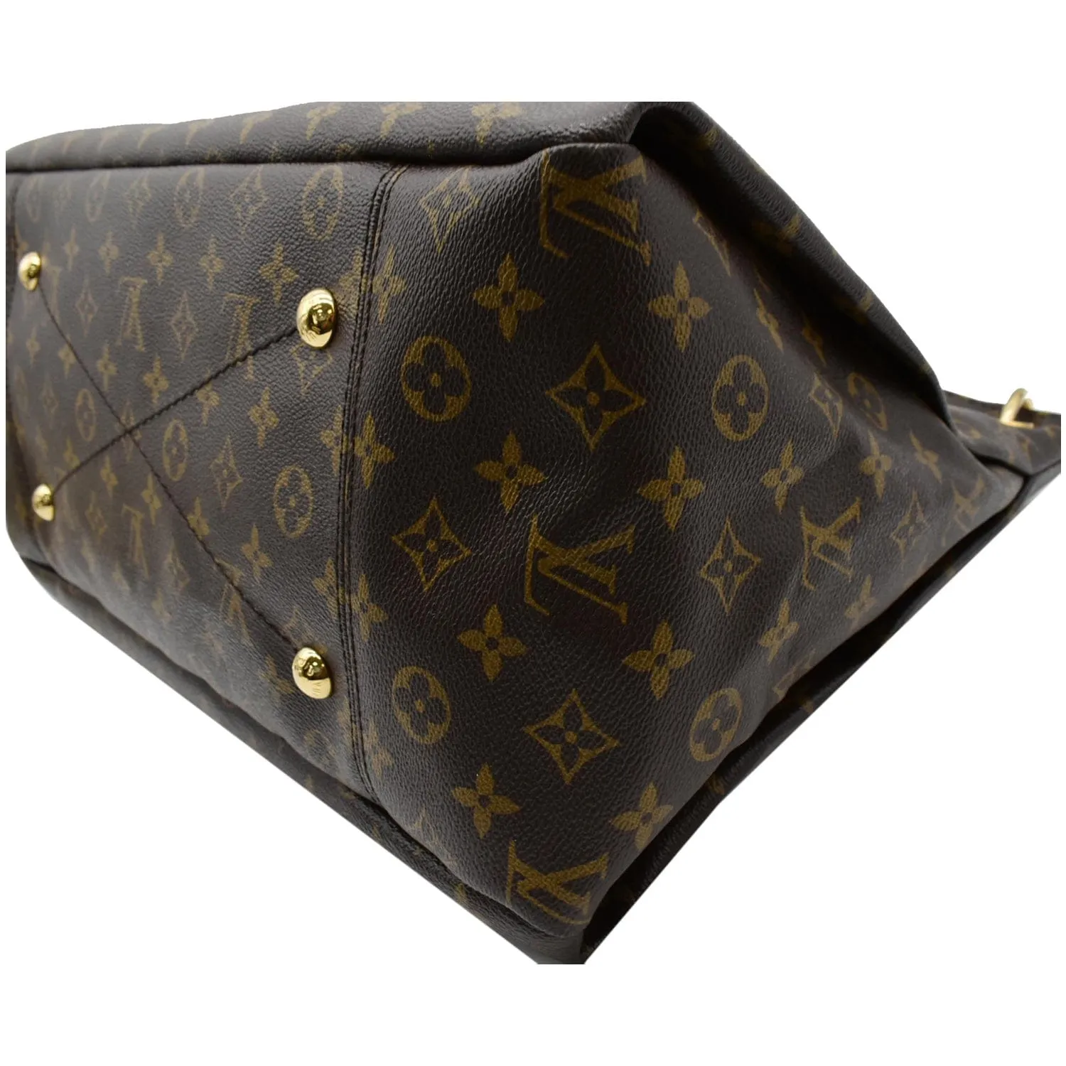 LOUIS VUITTON Artsy MM Monogram Canvas Hobo Bag Brown