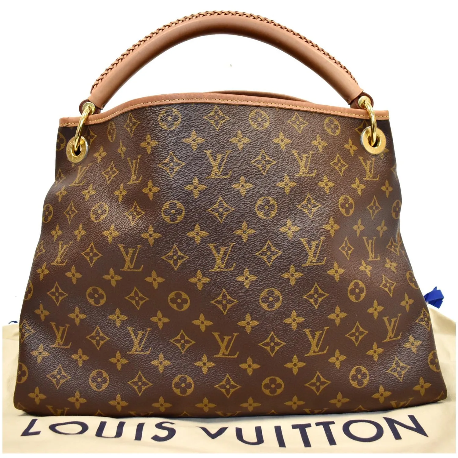 LOUIS VUITTON Artsy MM Monogram Canvas Hobo Bag Brown
