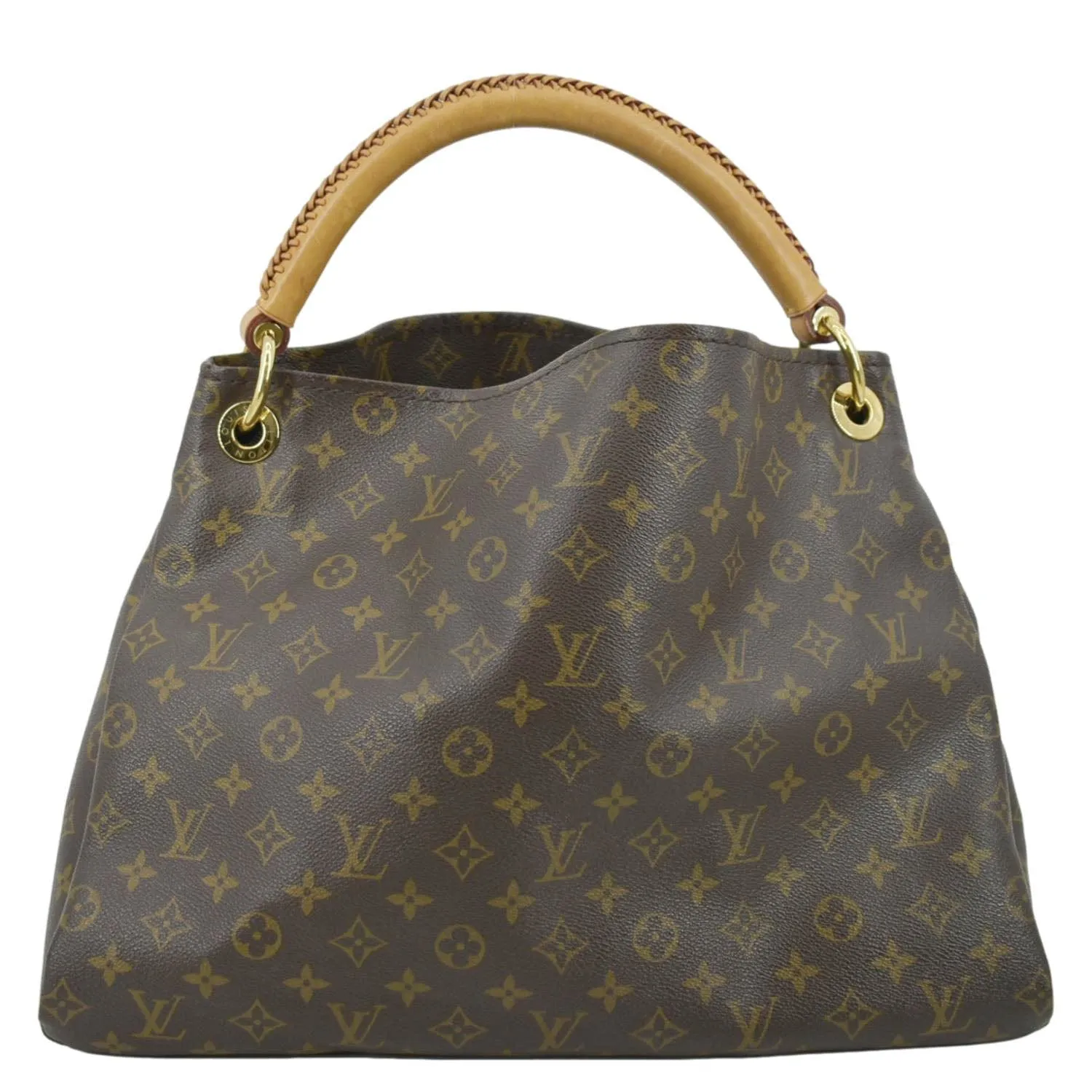LOUIS VUITTON  Artsy MM Monogram Canvas Hobo Bag Brown