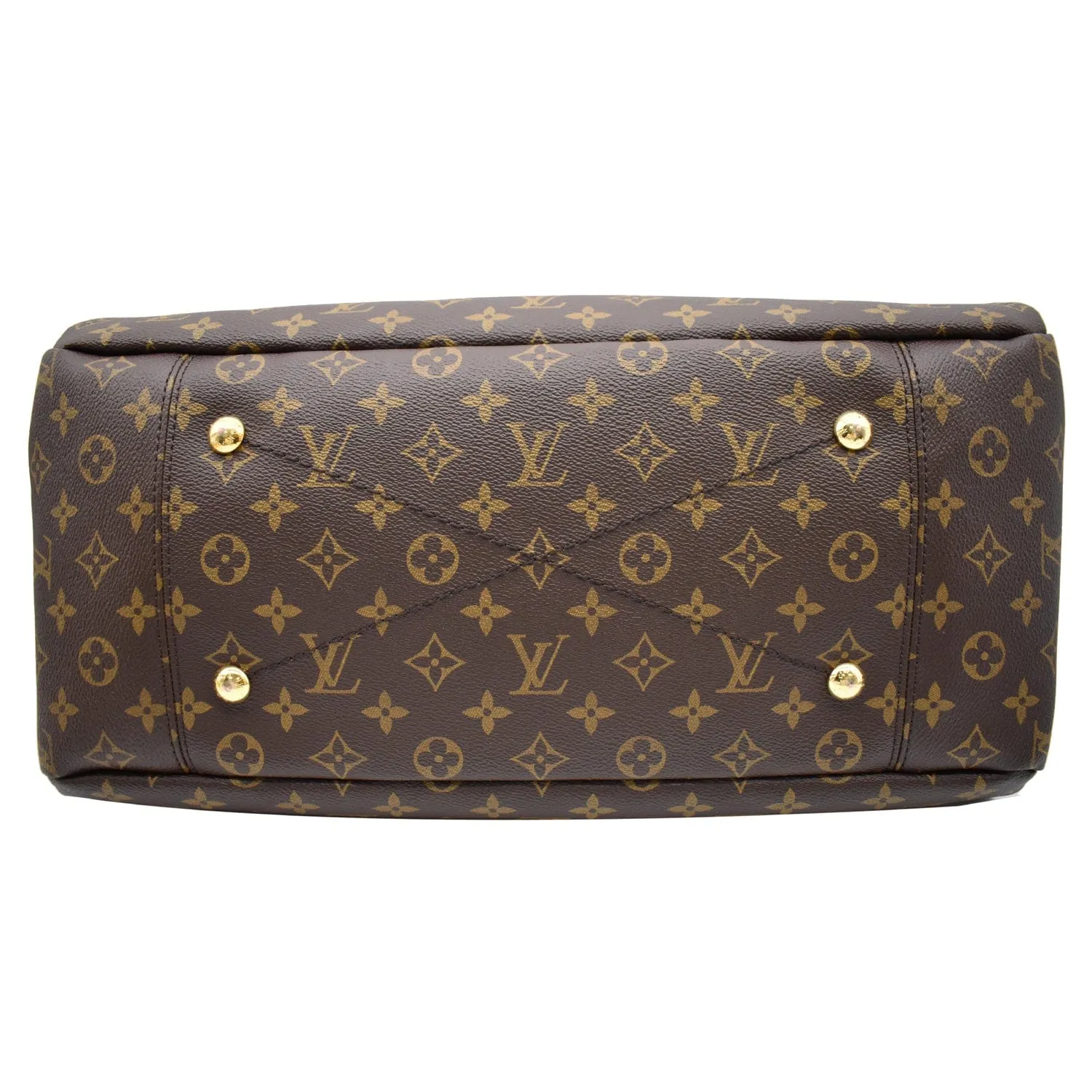 LOUIS VUITTON Artsy MM Monogram Canvas Hobo Bag Brown