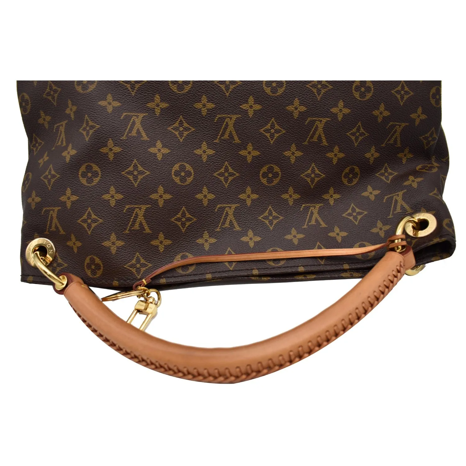 LOUIS VUITTON Artsy MM Monogram Canvas Hobo Bag Brown