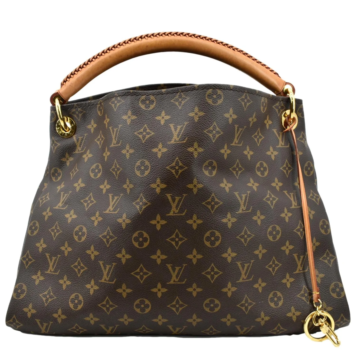LOUIS VUITTON  Artsy MM Monogram Canvas Hobo Bag Brown