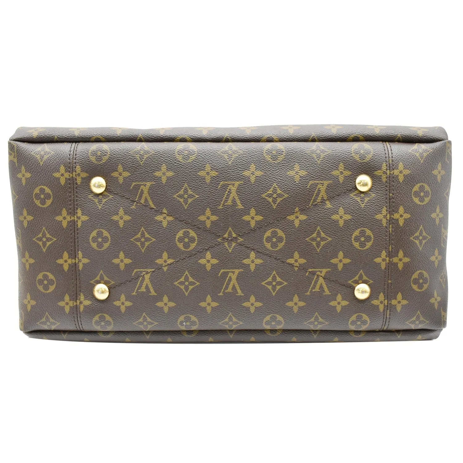 LOUIS VUITTON Artsy MM Monogram Canvas Hobo Bag Brown