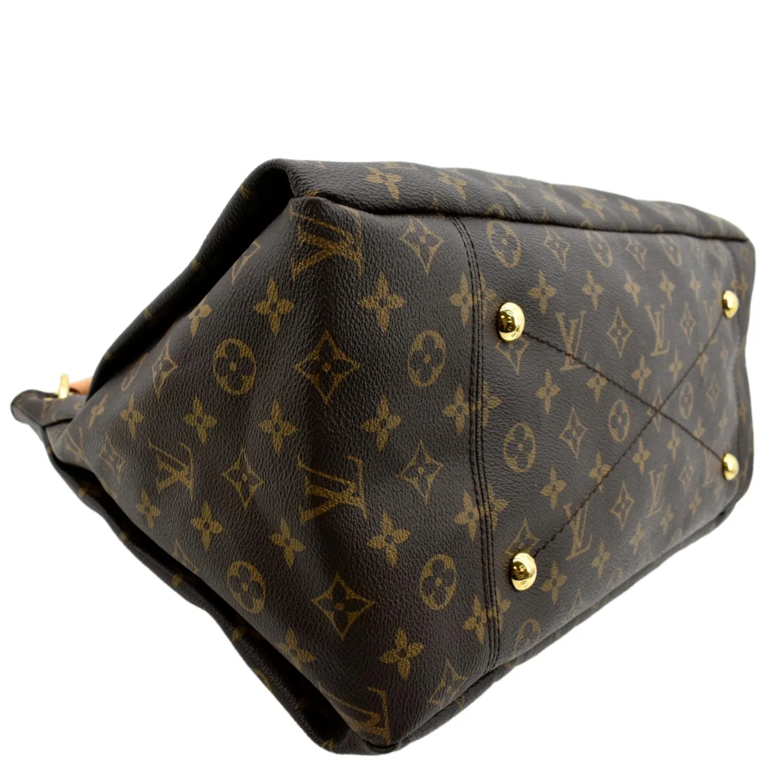 LOUIS VUITTON  Artsy MM Monogram Canvas Hobo Bag Brown