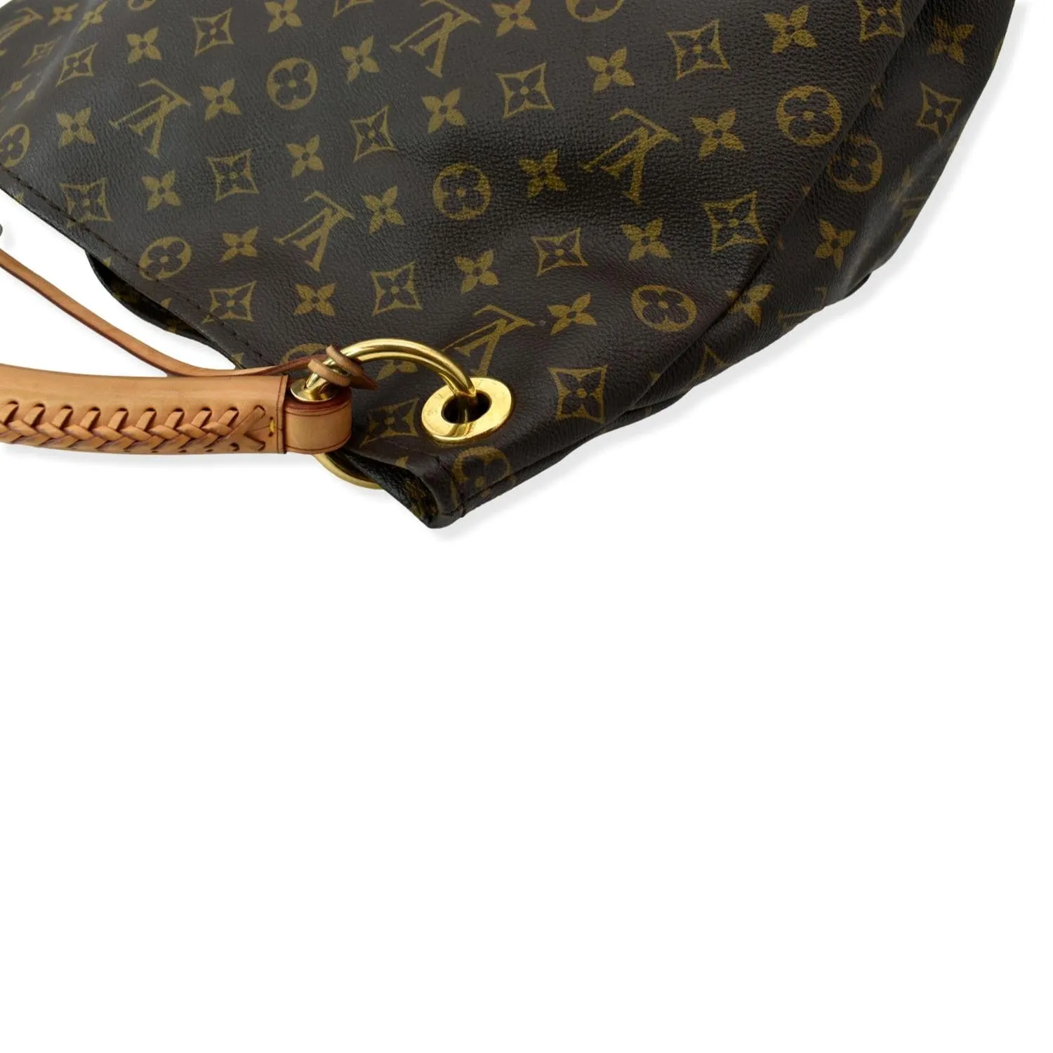 LOUIS VUITTON  Artsy MM Monogram Canvas Hobo Bag Brown