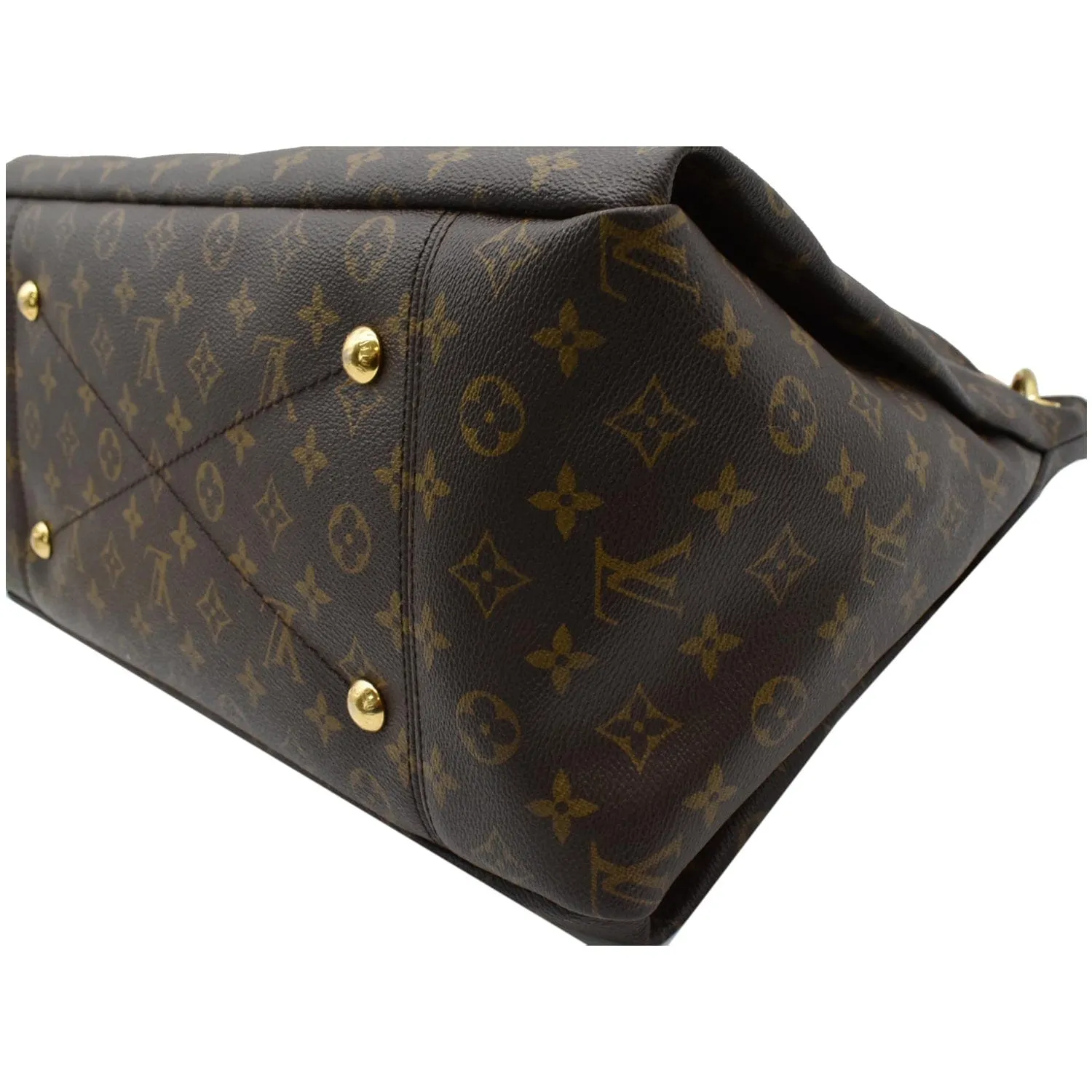 LOUIS VUITTON Artsy MM Monogram Canvas Hobo Bag Brown