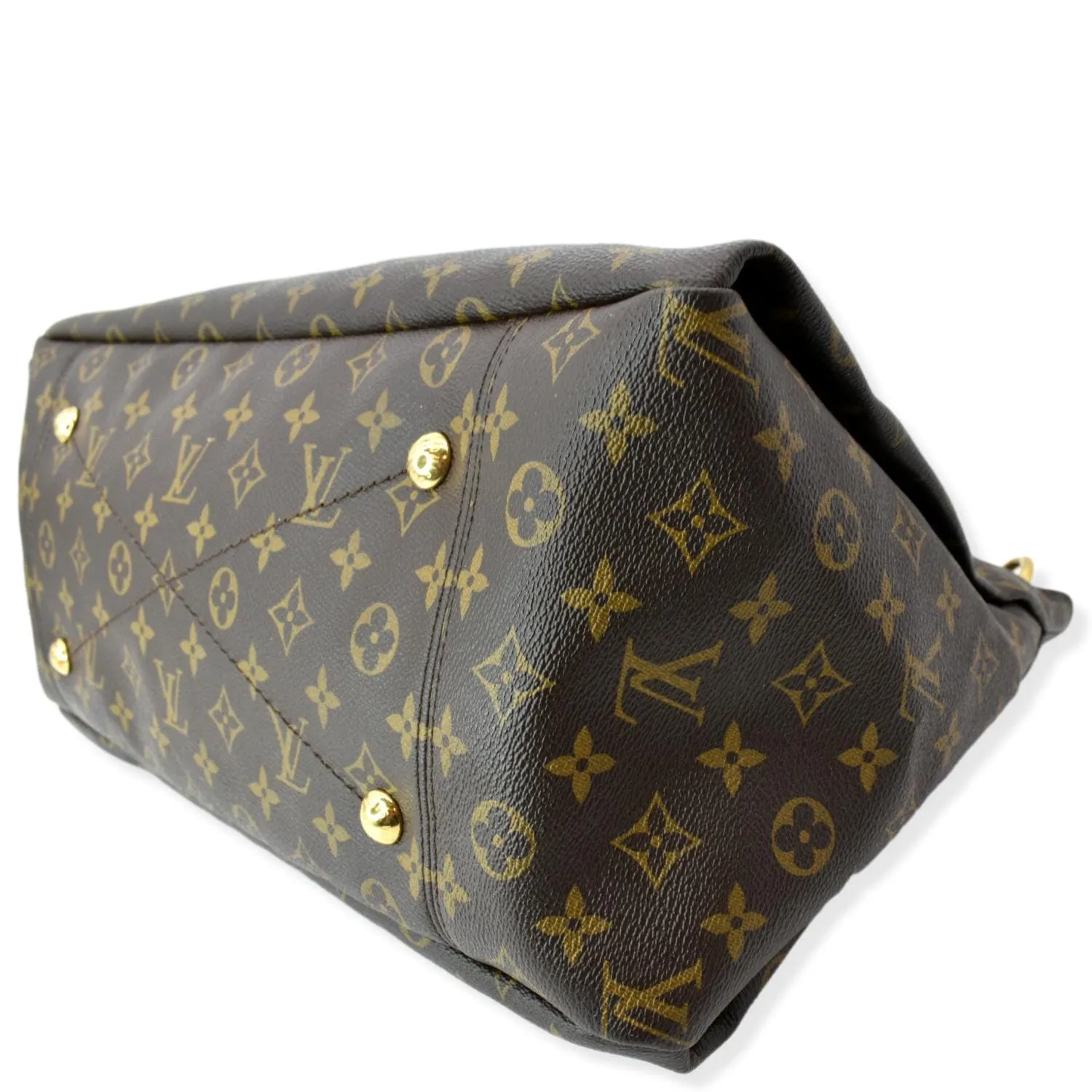 LOUIS VUITTON  Artsy MM Monogram Canvas Hobo Bag Brown