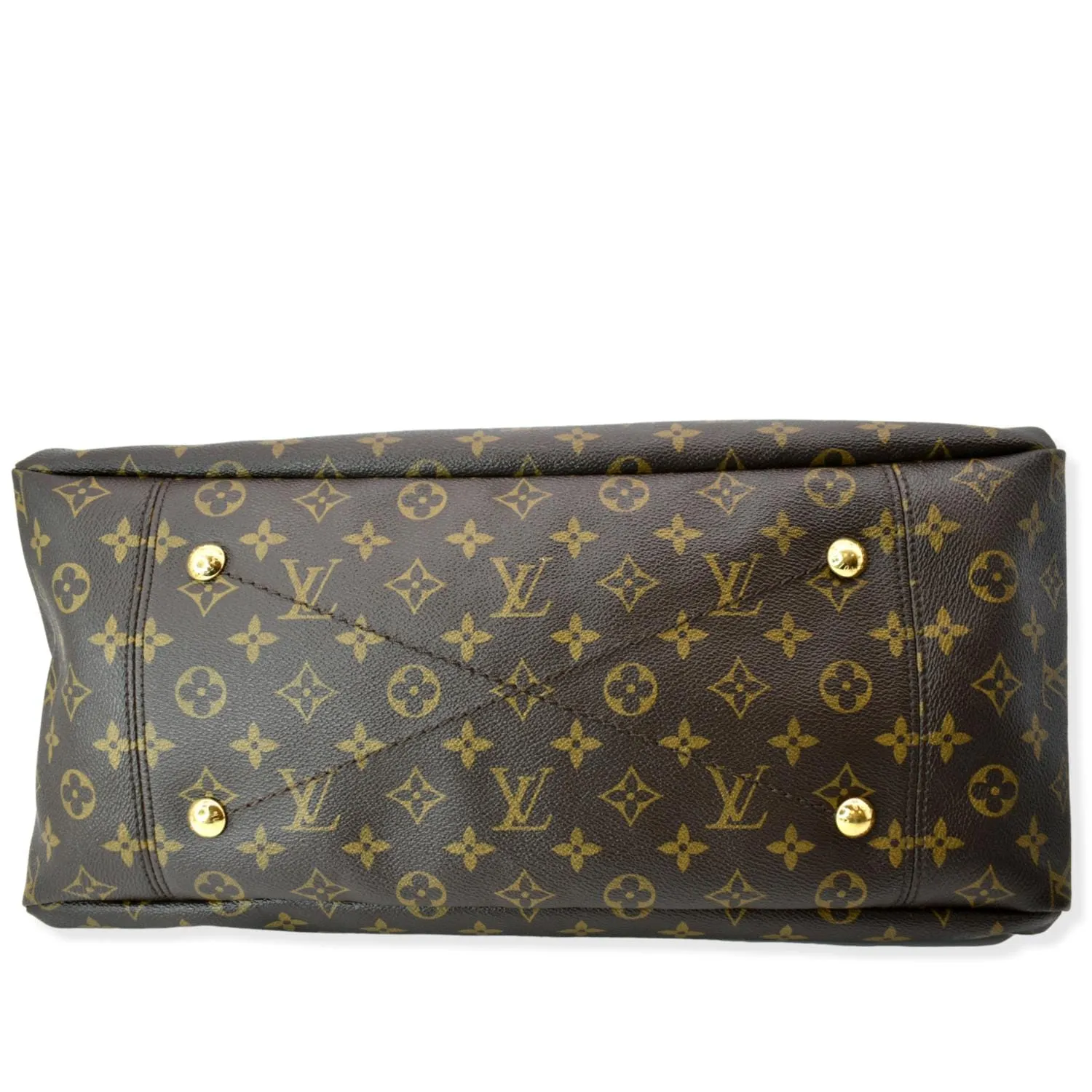 LOUIS VUITTON  Artsy MM Monogram Canvas Hobo Bag Brown
