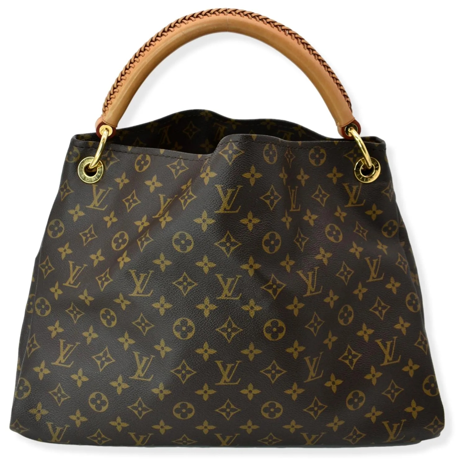 LOUIS VUITTON  Artsy MM Monogram Canvas Hobo Bag Brown