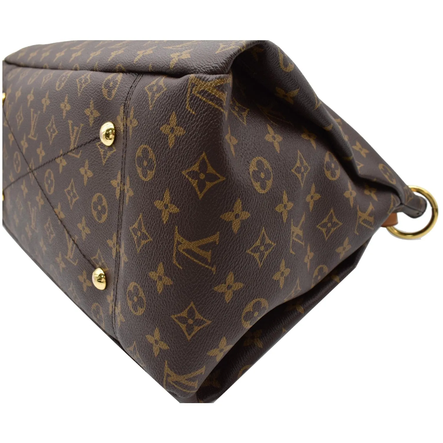 LOUIS VUITTON Artsy MM Monogram Canvas Hobo Bag Brown