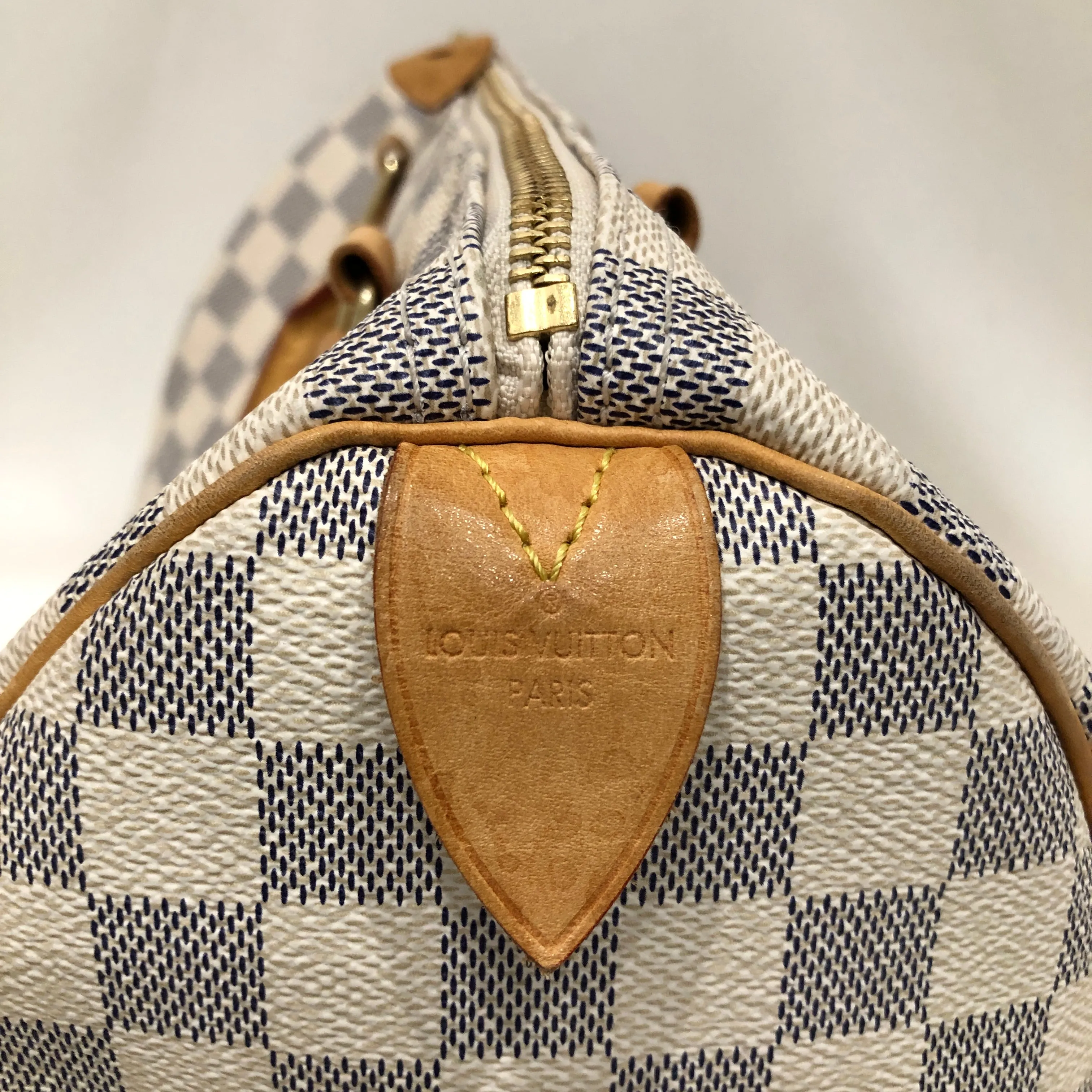 Louis Vuitton Azur Speedy 30 Satchel Sku# 82969