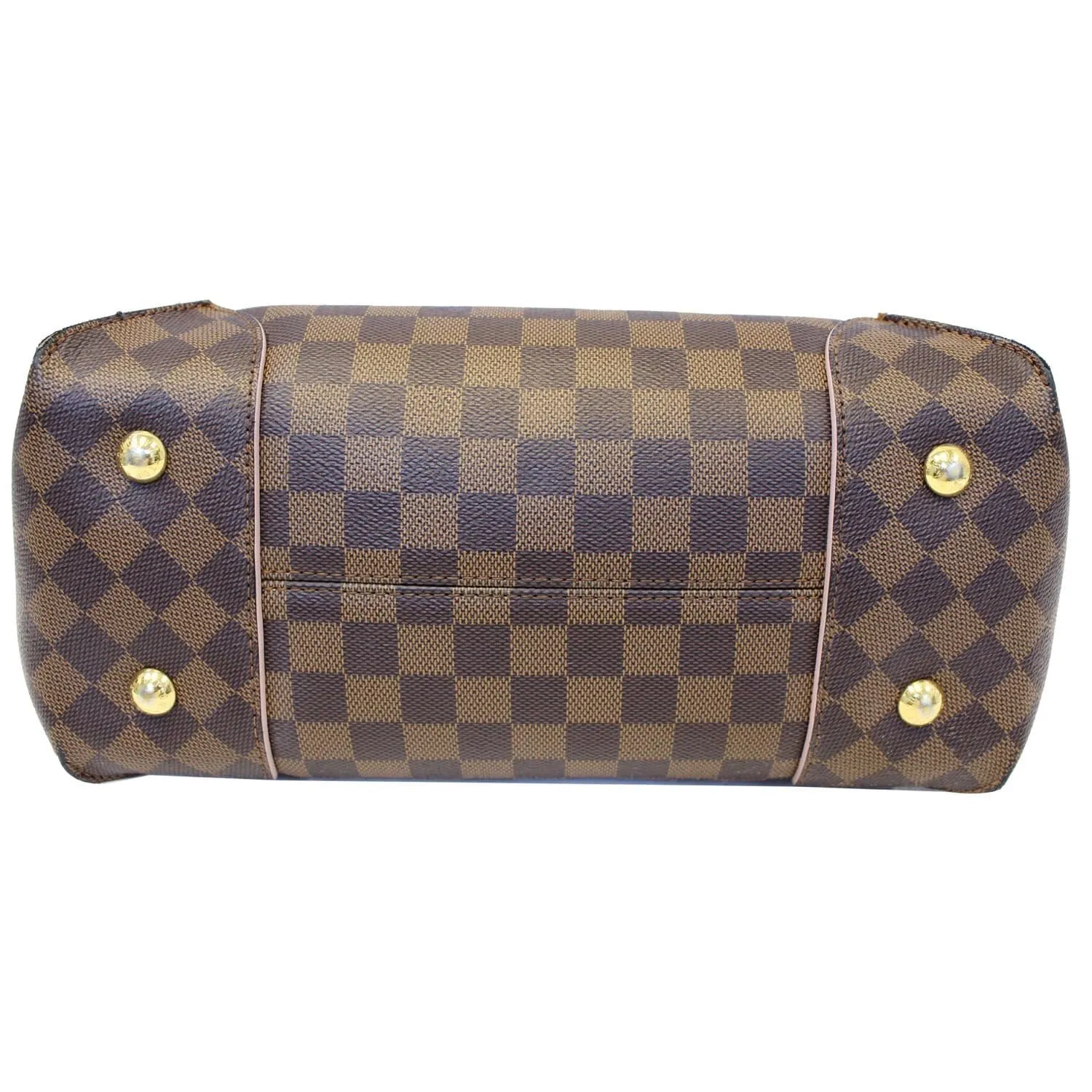 LOUIS VUITTON Caissa Damier Ebene Hobo Bag Rose Ballerine