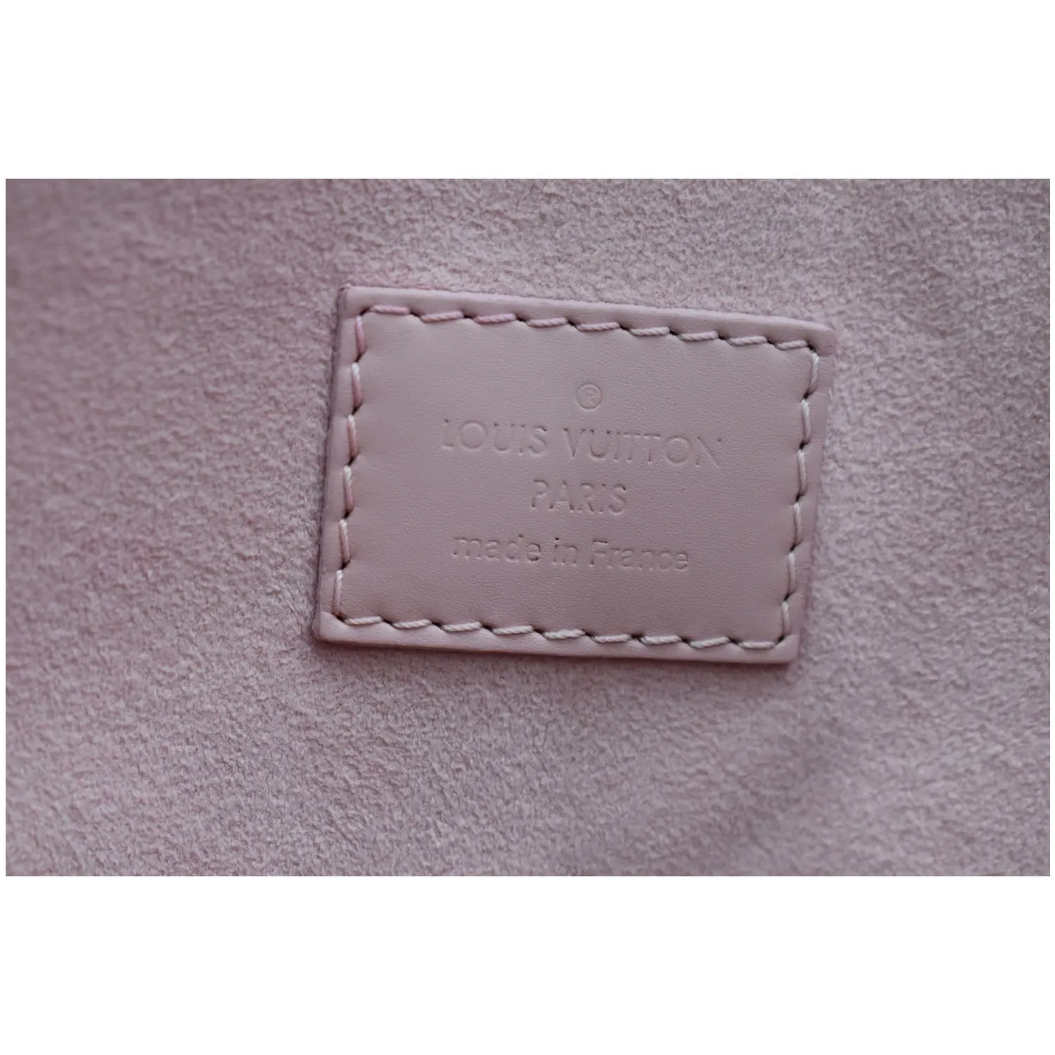 LOUIS VUITTON Caissa Damier Ebene Hobo Bag Rose Ballerine