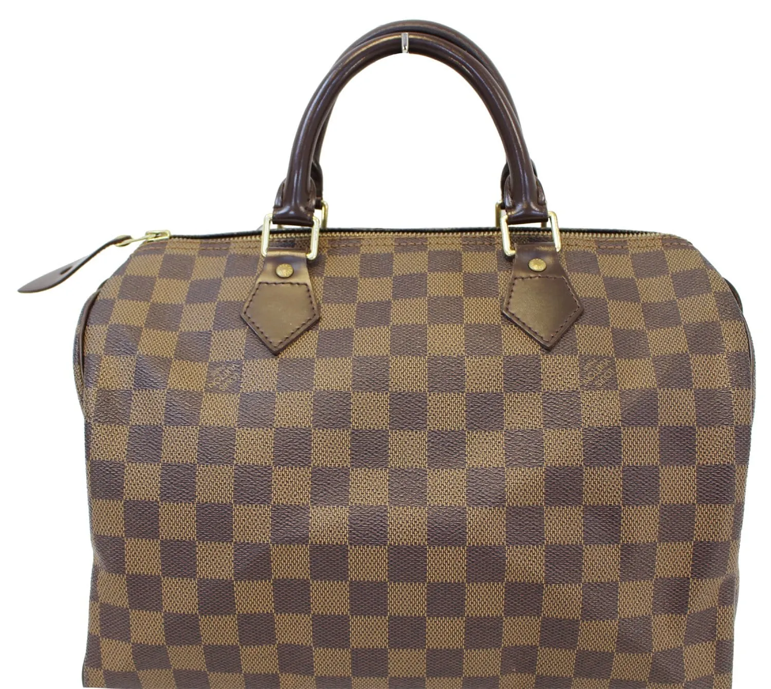 LOUIS VUITTON Damier Ebene Speedy 30 Satchel Bag
