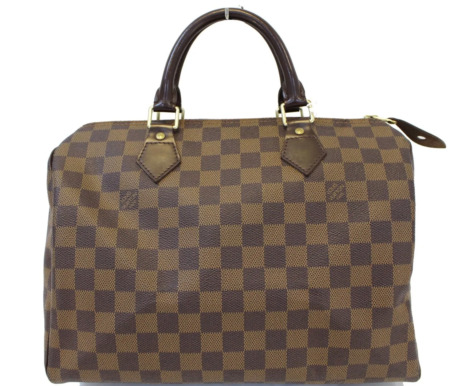 LOUIS VUITTON Damier Ebene Speedy 30 Satchel Bag