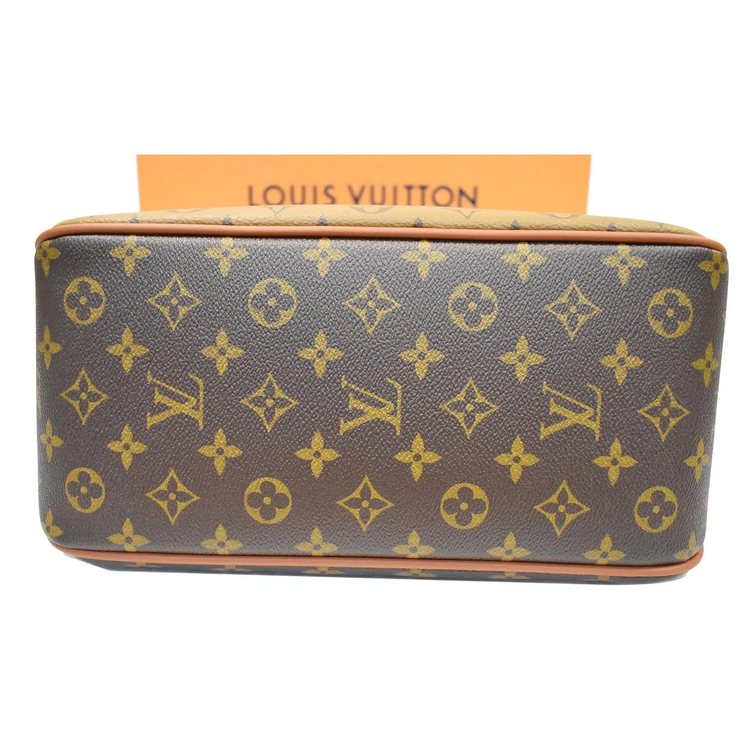 LOUIS VUITTON Dauphine MM Monogram Reverse Canvas Hobo Shoulder Bag Brown