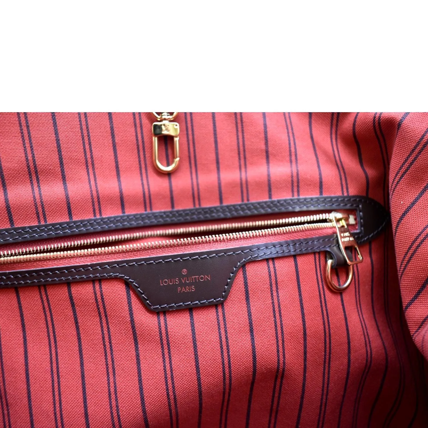 LOUIS VUITTON Delightful Damier Ebene Hobo Bag Brown