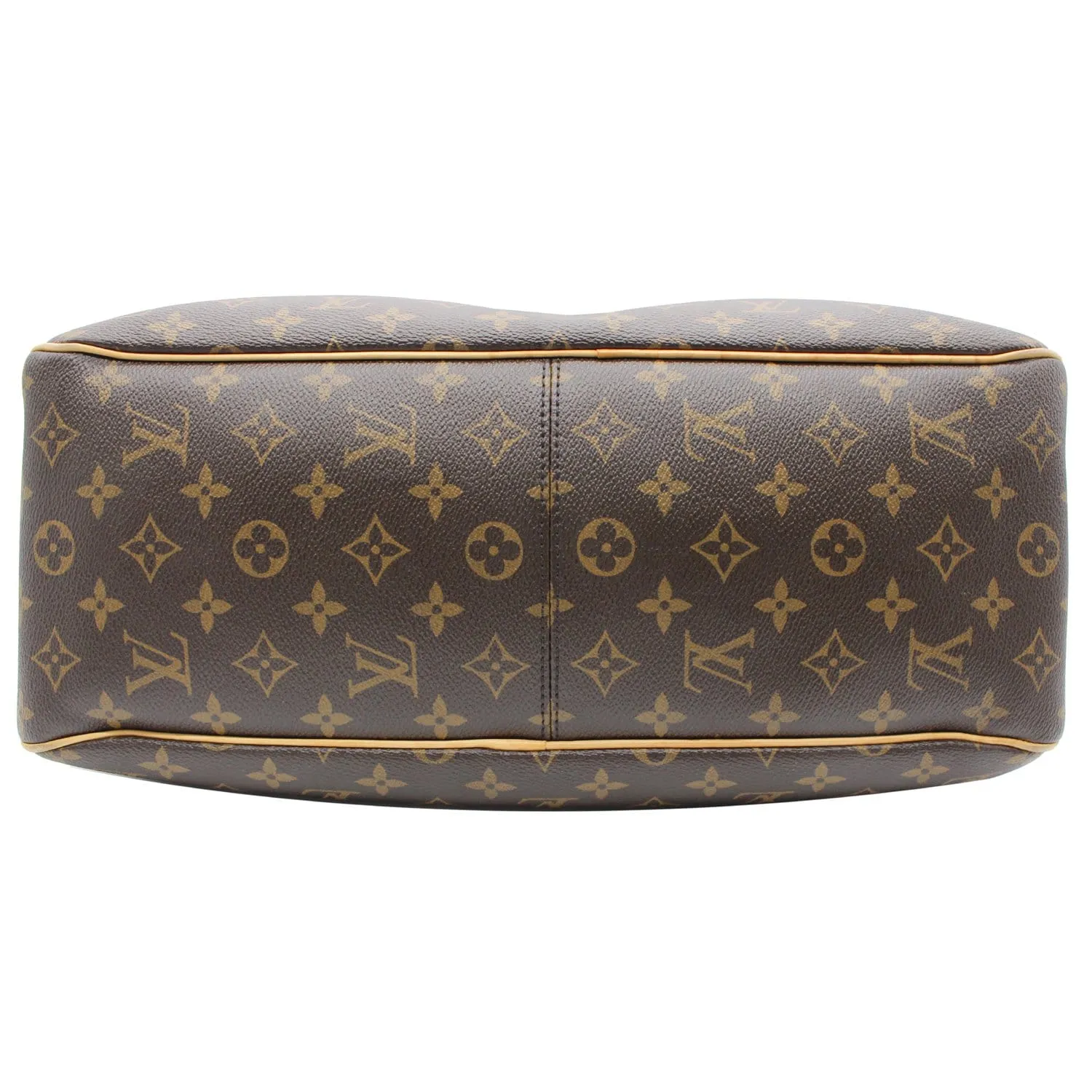 LOUIS VUITTON Delightful MM Monogram Canvas Hobo Bag Brown