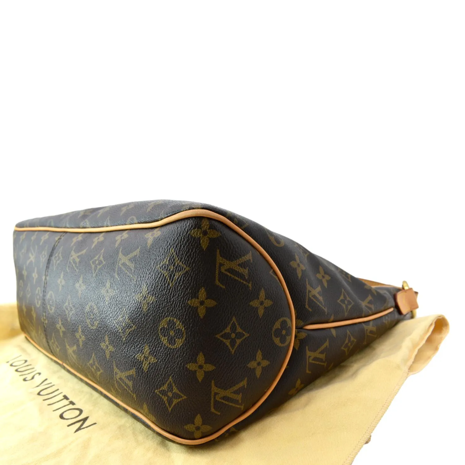 LOUIS VUITTON Delightful MM Monogram Canvas Hobo Bag Brown