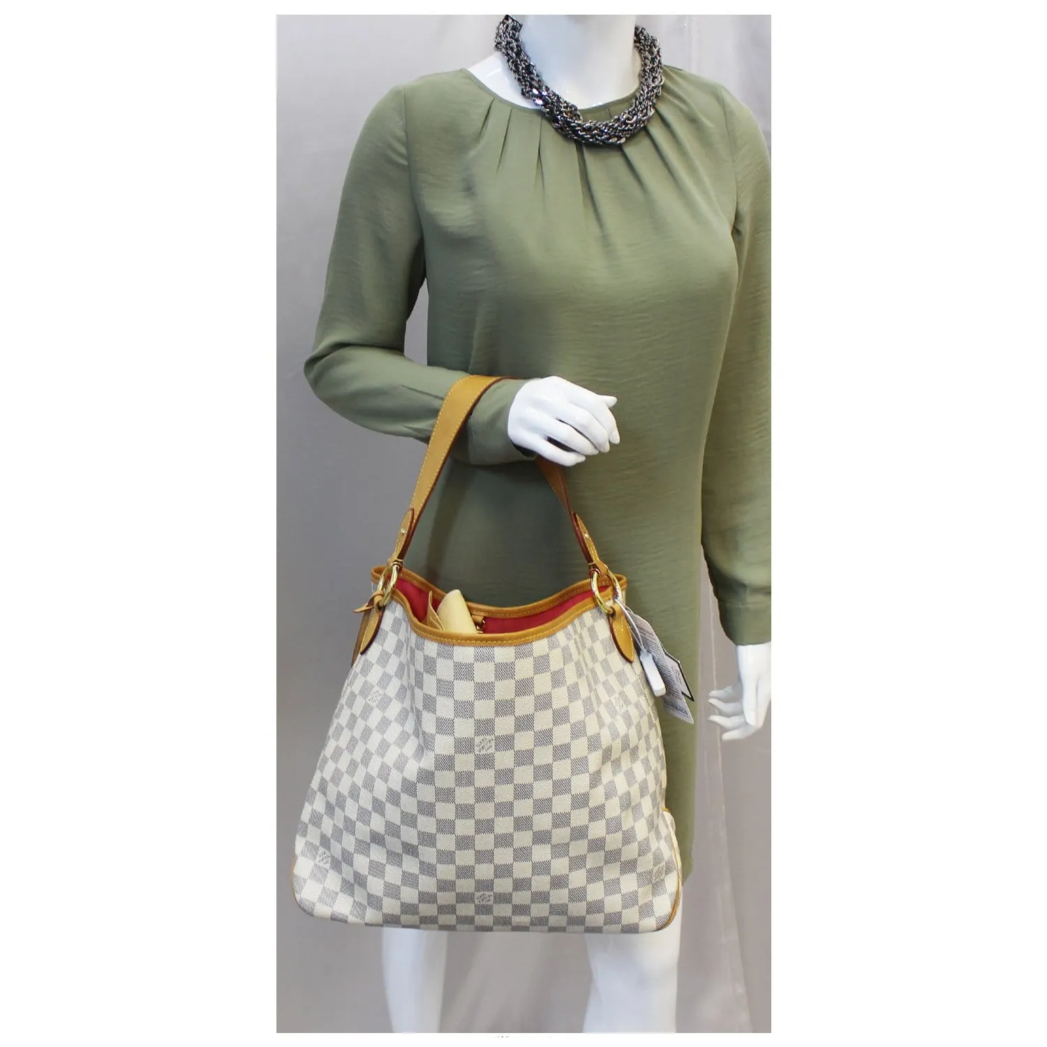 LOUIS VUITTON Delightful MM NM Damier Azur Hobo Bag