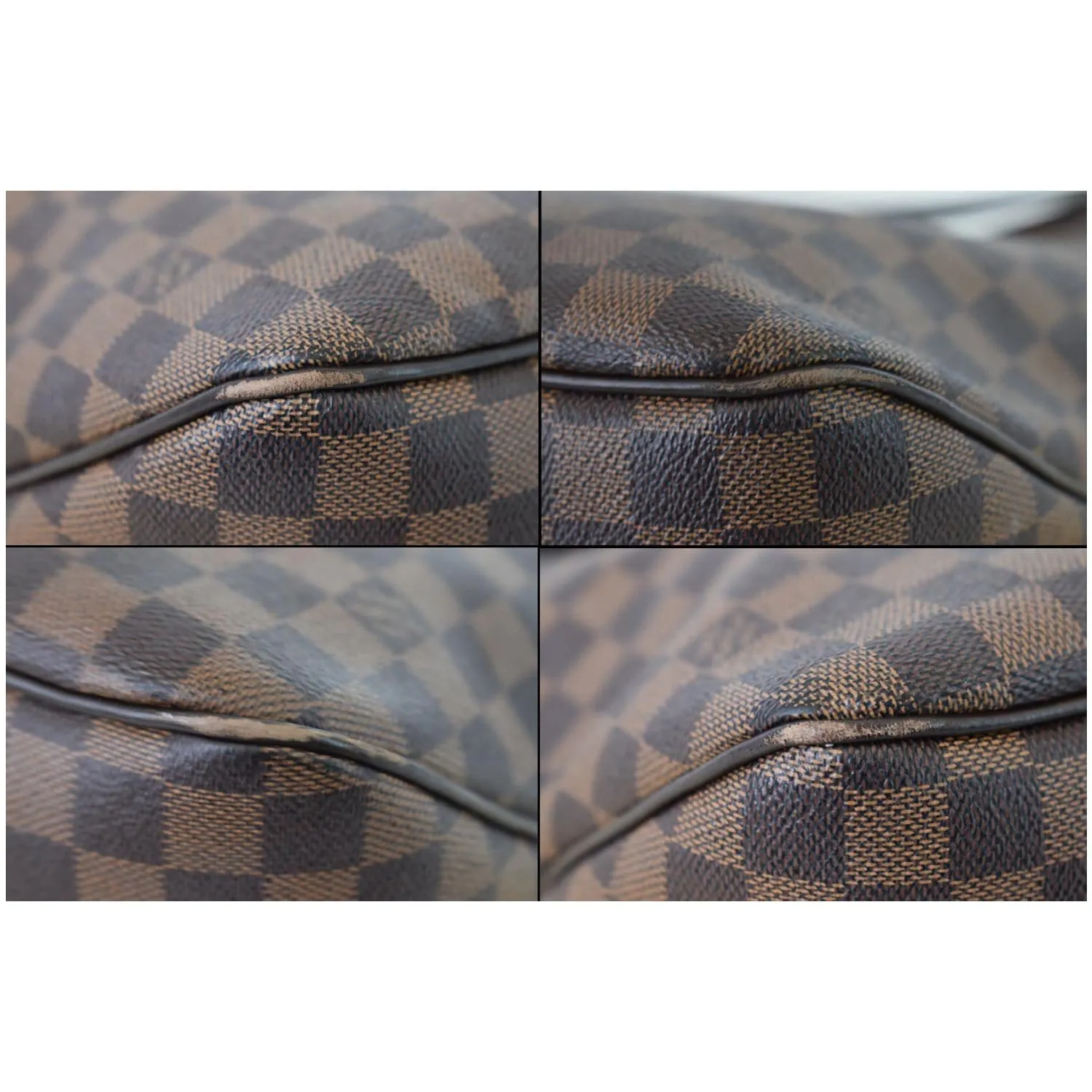 LOUIS VUITTON Delightful MM NM Damier Ebene Hobo Bag Brown