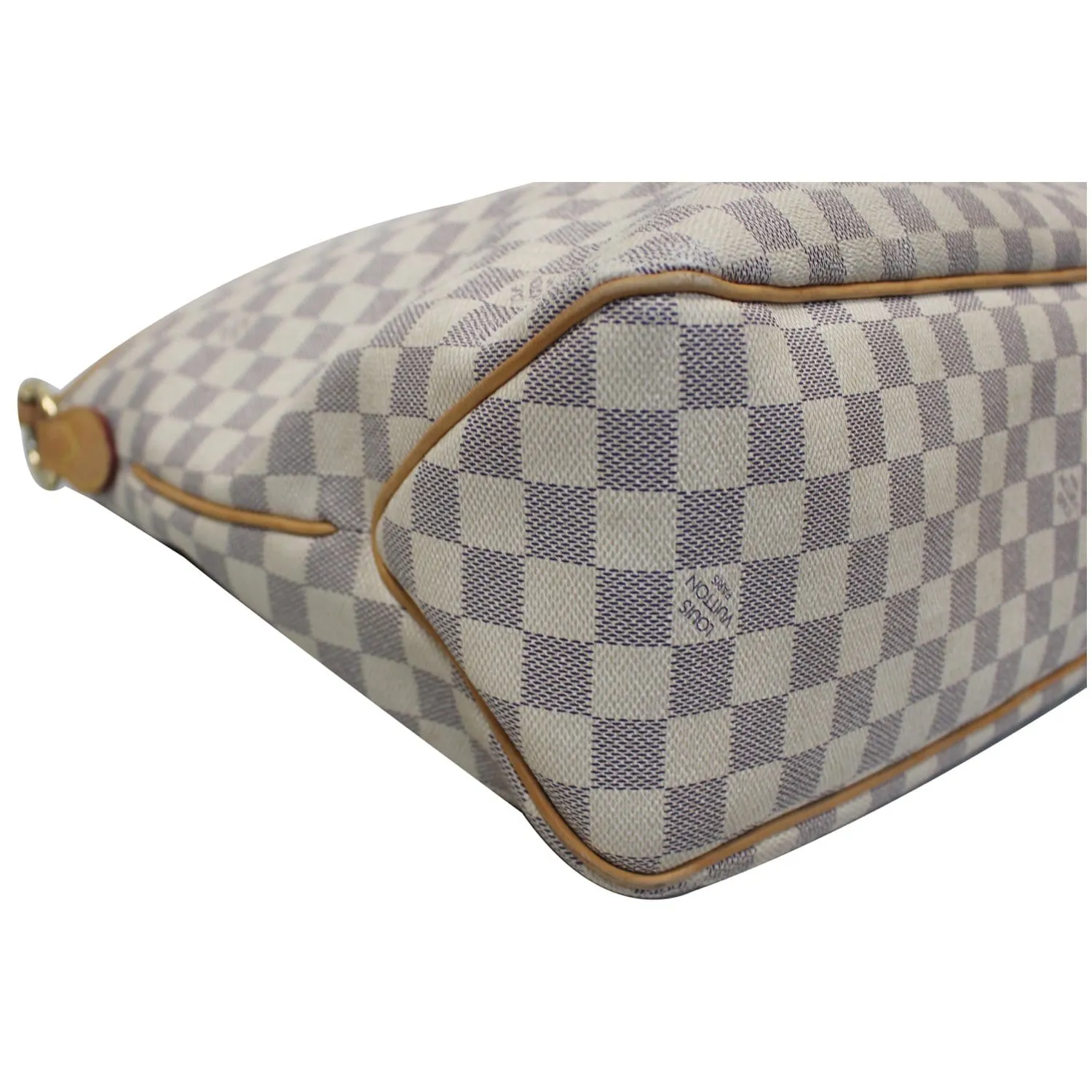 LOUIS VUITTON Delightful PM Damier Azur Shoulder Hobo Bag White