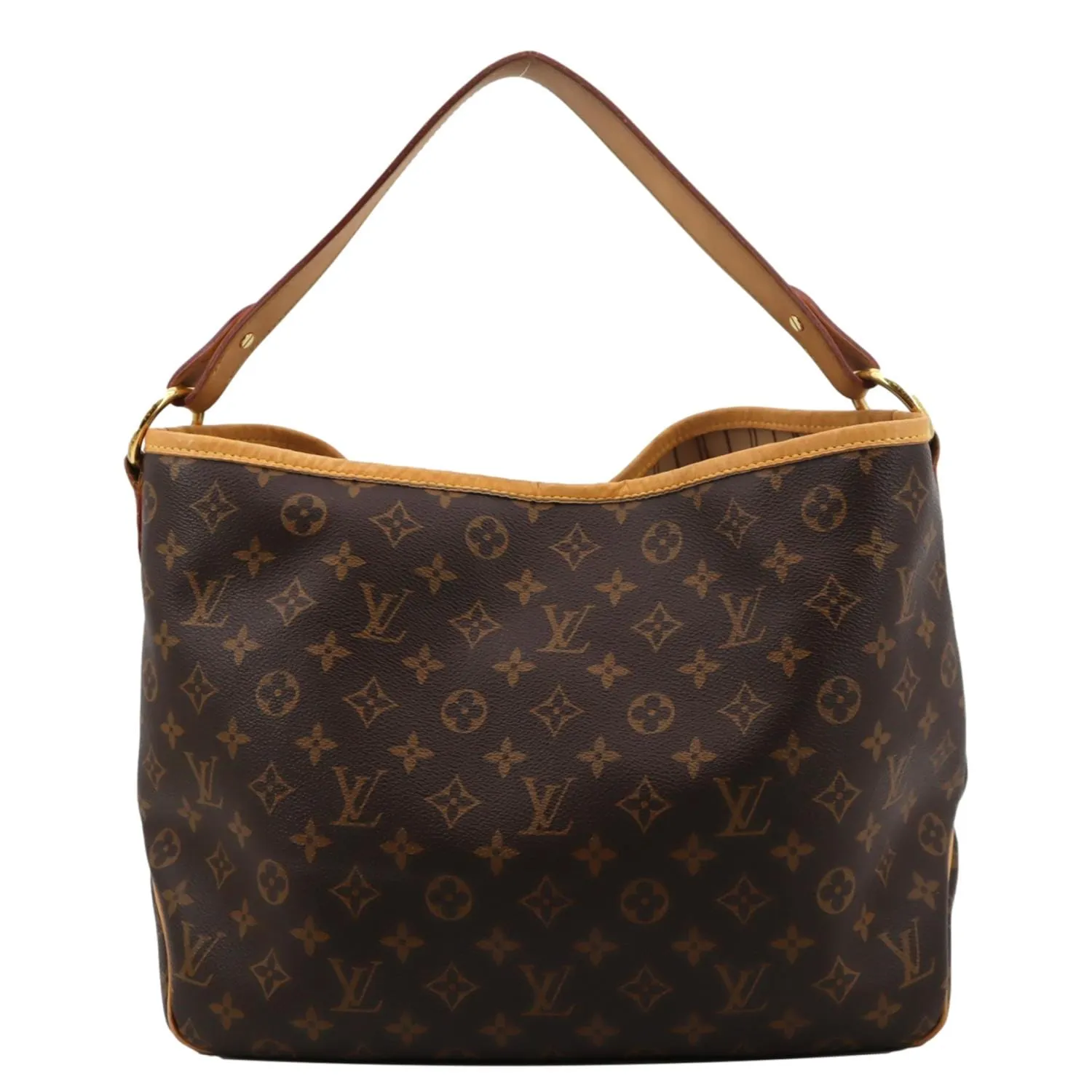 LOUIS VUITTON Delightful PM Monogram Canvas Hobo Bag Brown