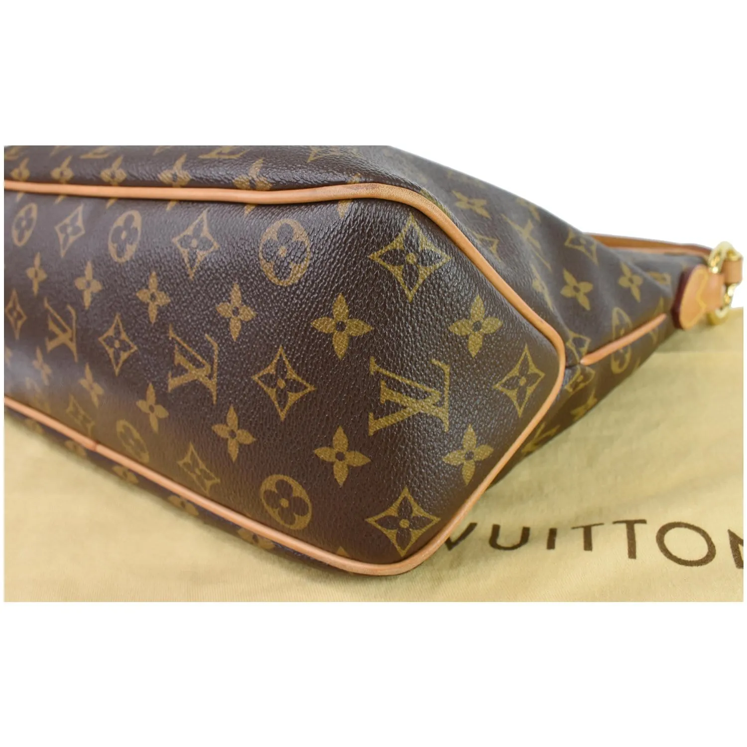LOUIS VUITTON Delightful PM Monogram Canvas Shoulder Hobo Bag Brown
