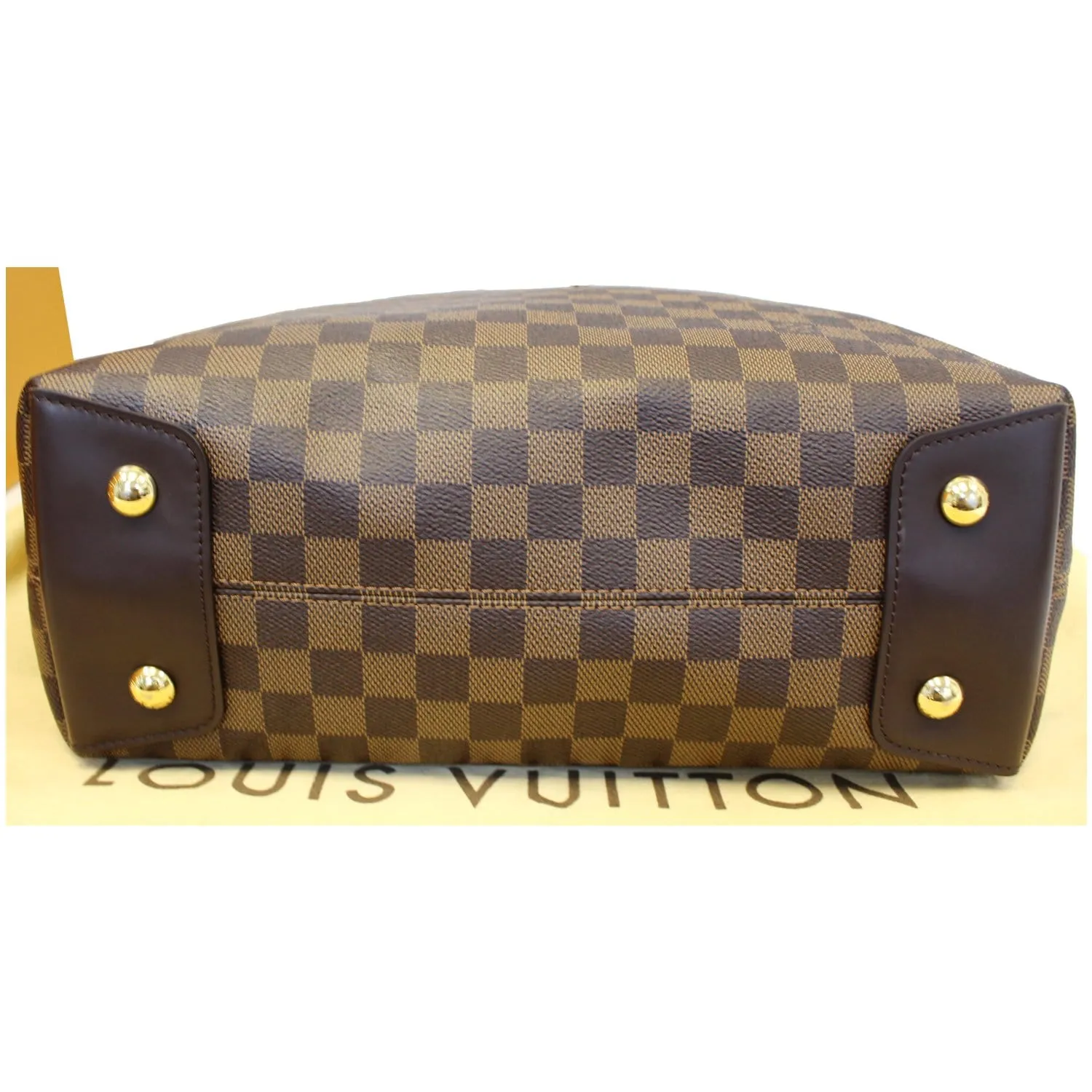 LOUIS VUITTON Duomo Hobo Damier Ebene Shoulder Bag Brown