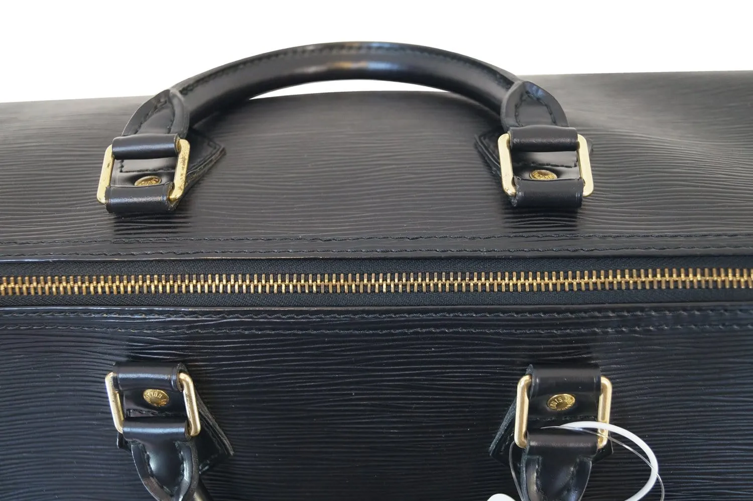 LOUIS VUITTON Epi Leather Black Speedy 35 Satchel Bag