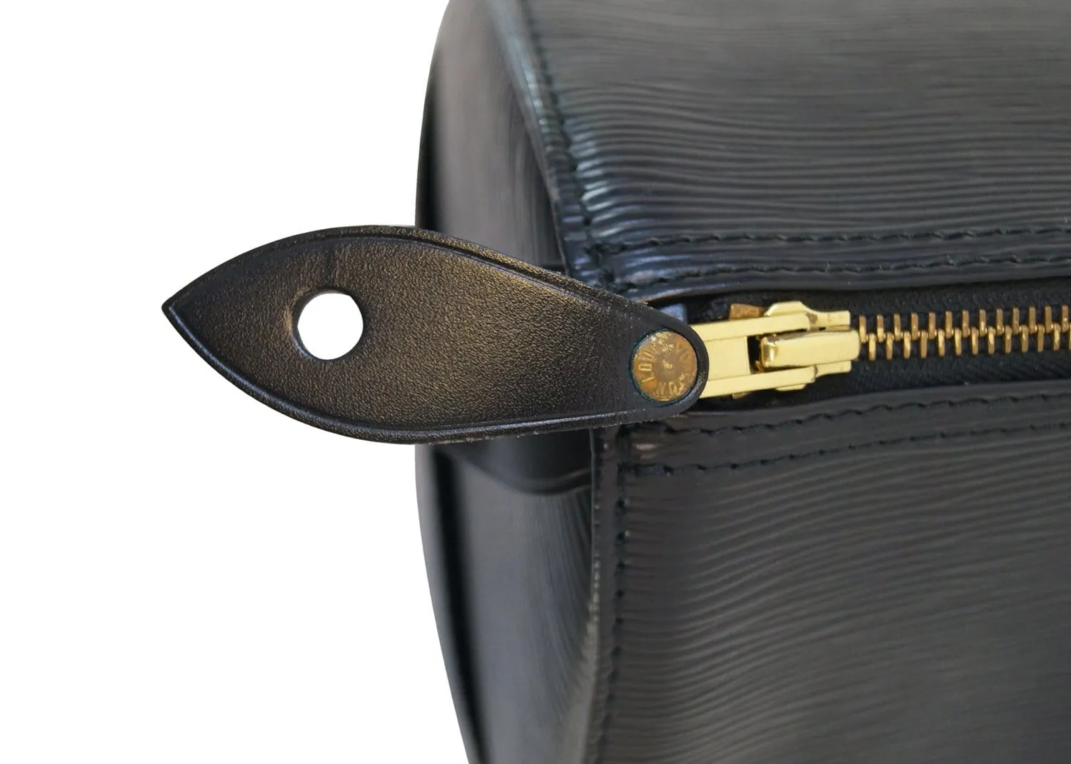 LOUIS VUITTON Epi Leather Black Speedy 35 Satchel Bag