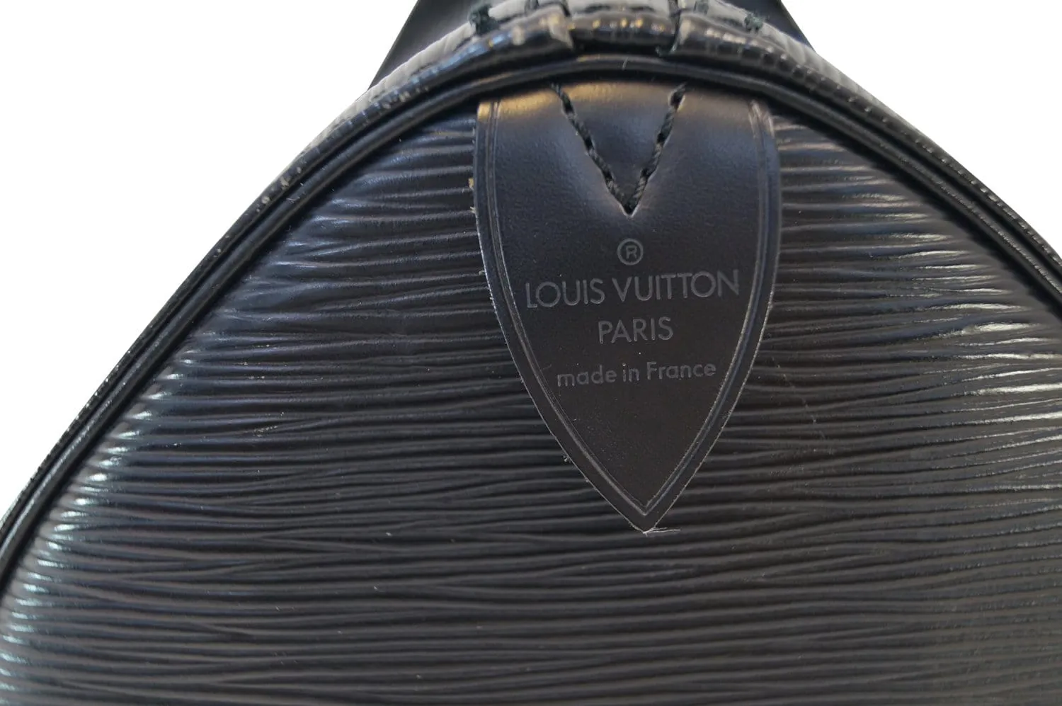 LOUIS VUITTON Epi Leather Black Speedy 35 Satchel Bag