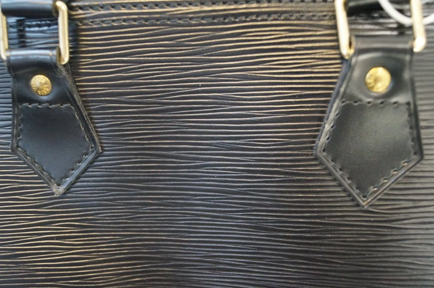 LOUIS VUITTON Epi Leather Black Speedy 35 Satchel Bag