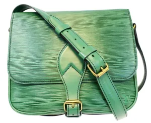 LOUIS VUITTON Epi Leather Cartouchiere MM Messenger Bag